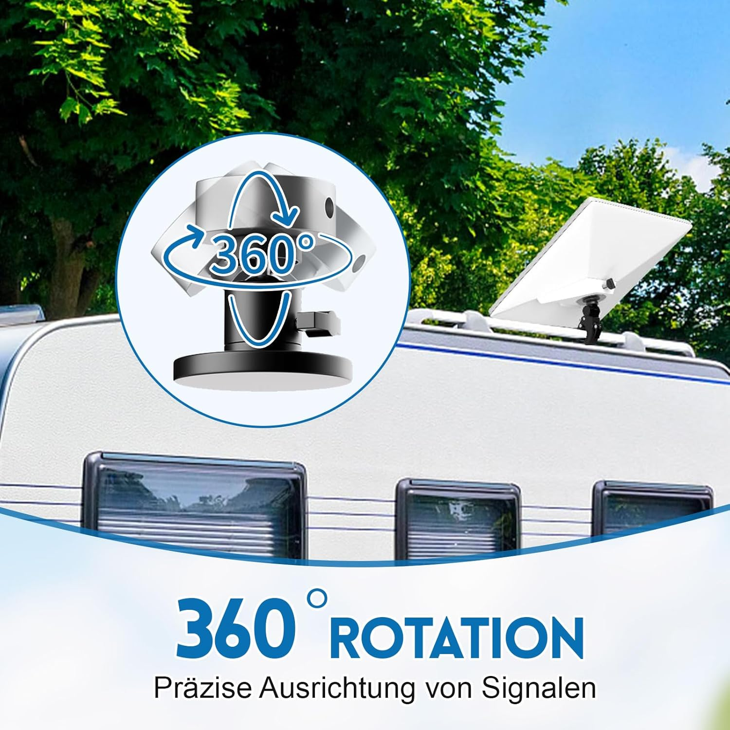 LOMGDOVC Starlink Mini Aluminum Alloy Tripod Adapter 1/4"-20 Thread Compatible with Standard Tripods, Ideal for Motorhome, Outdoor, Camping