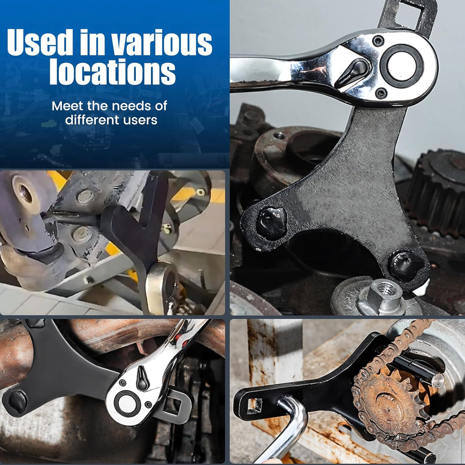 UKQRRTC Lower Control Arm Prying Tool, Chrome Vanadium Steel Automotive Lower Control Arm Removal Tool, Multifunctional Control Arm Bushing Tool for Cars Suvs Trucks