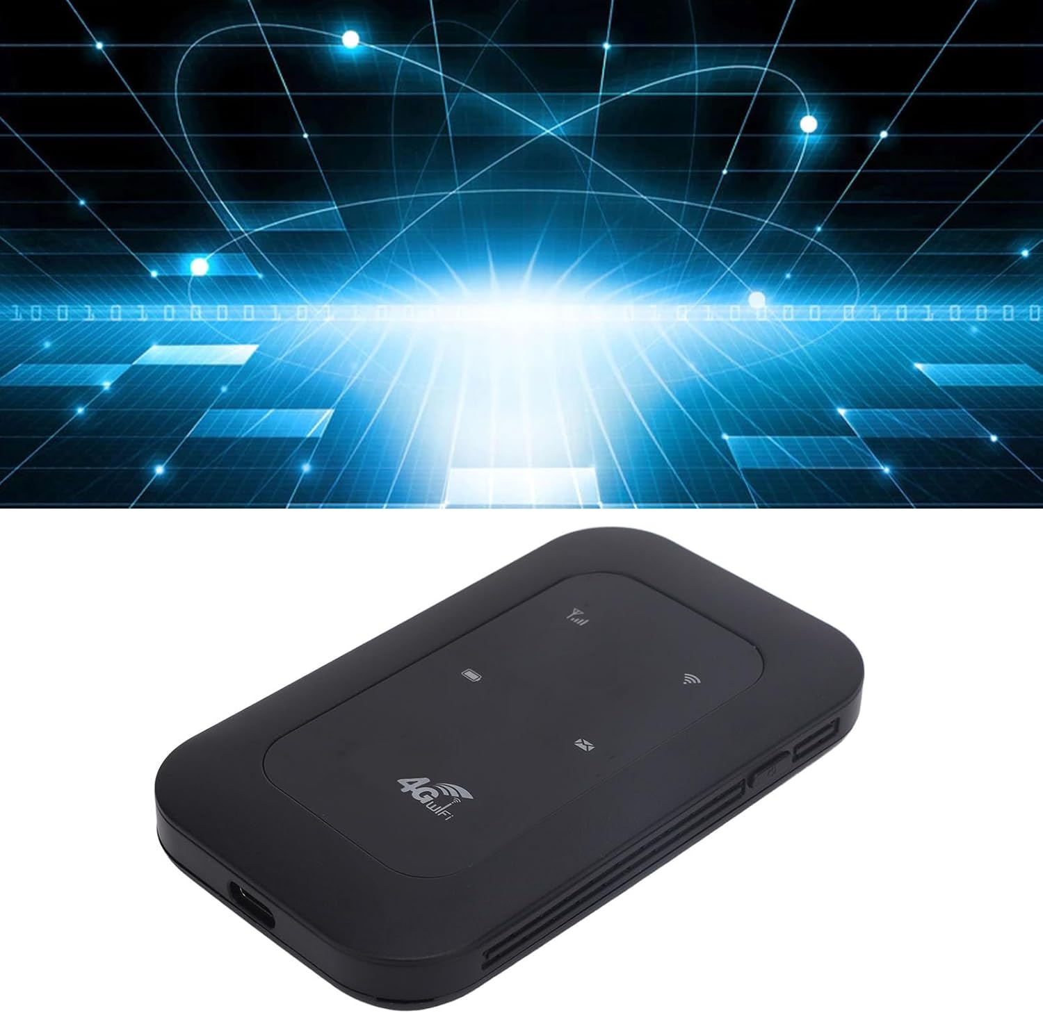 4G LTE Router, 150Mbps Unlocked Portable Wi Fi Router with SIM Card Slot, 2100Mah Pocket Mobile Hotspot, up to 10 Users, for Asia, Africa, Middle East image number 4