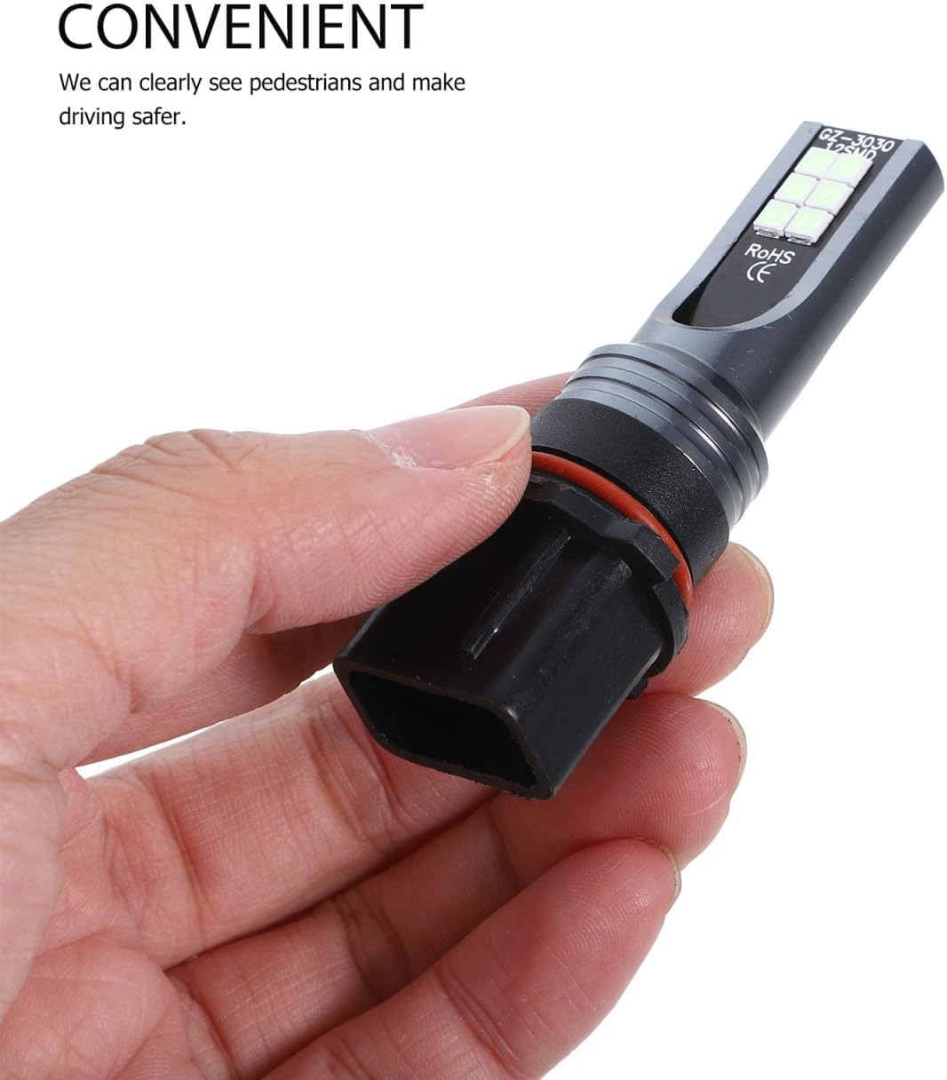 CHILDWEET Ice Blue Led Car Fog Light Bulbs Driving Lamps High Optical Density for Trucks Off-Road Vehicles and Cars image number 2