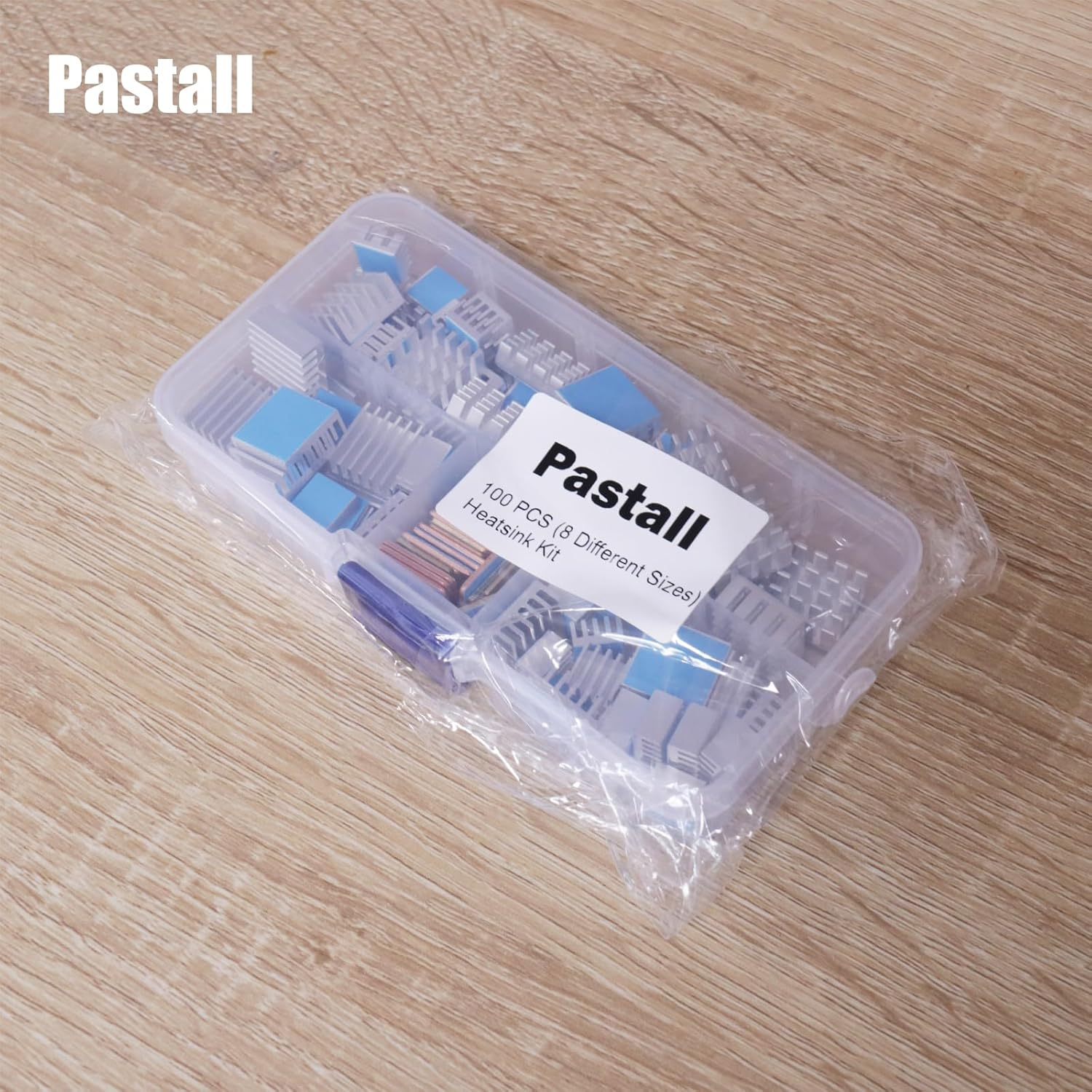 100 PCS Raspberry Pi 4 Heatsink Kit with Conductive Adhesive Tape, Aluminum Heat Sink Cooler and Copper Heatsink for Raspberry Pi B B+ 2/3/4 image number 2