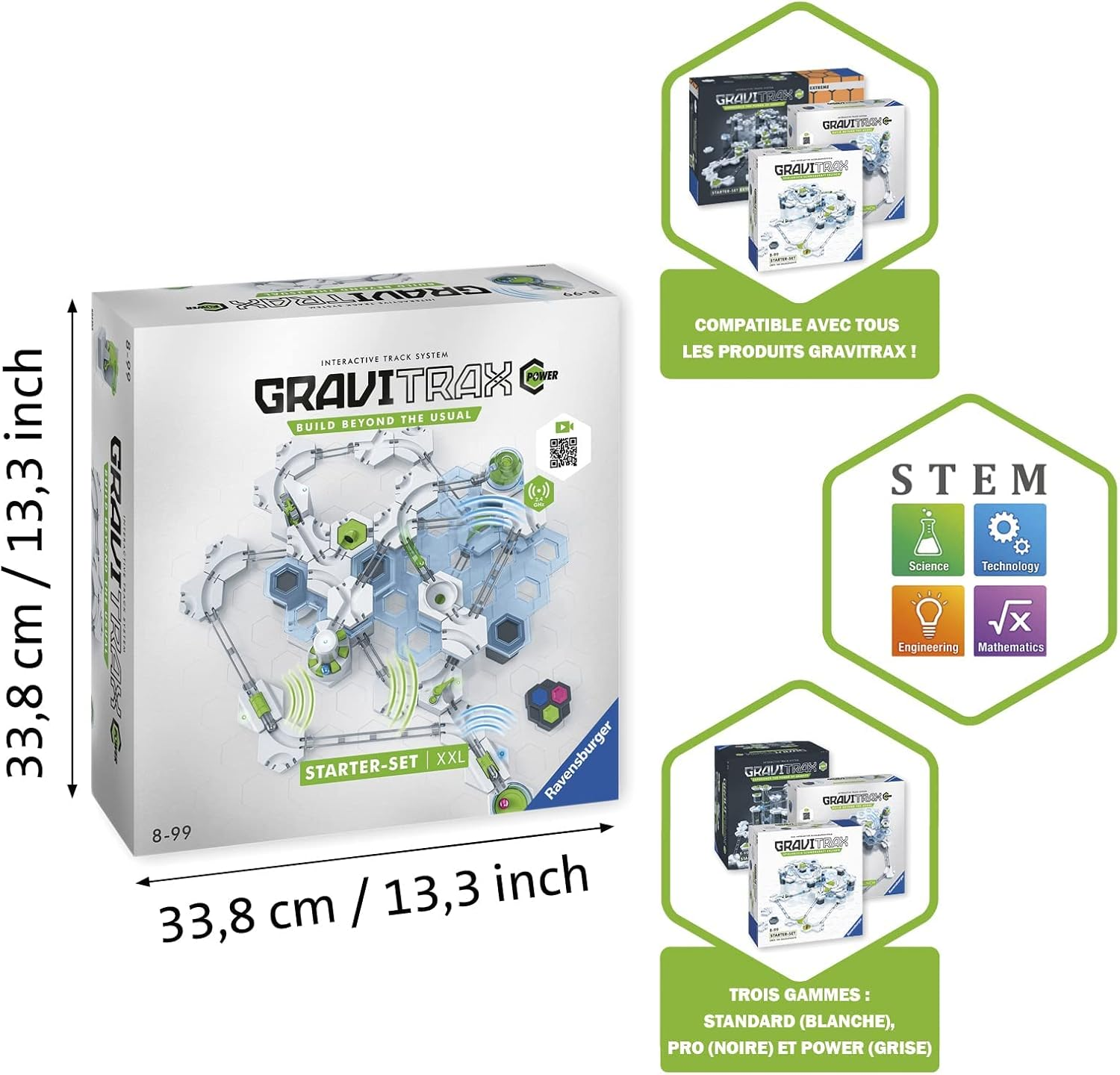 Gravitrax Ravensburger Power Starter Set XXL Interactive Marble Run System with All Available Electronic Elements, for Children Aged 8 and Up. Can Be Combined with All Products and Lines