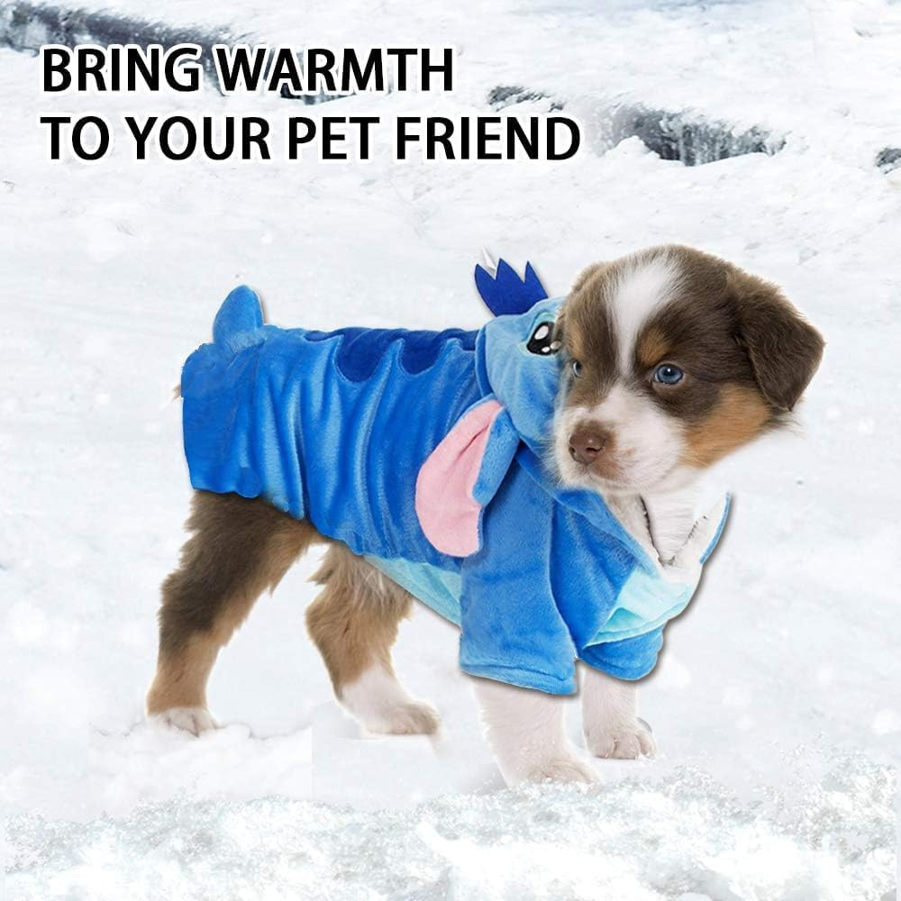 Puppy and Cat Cartoon Style Costumes,Funny Winter Hoodie for Halloween and Christmas Cosplay (Size L) image number 3