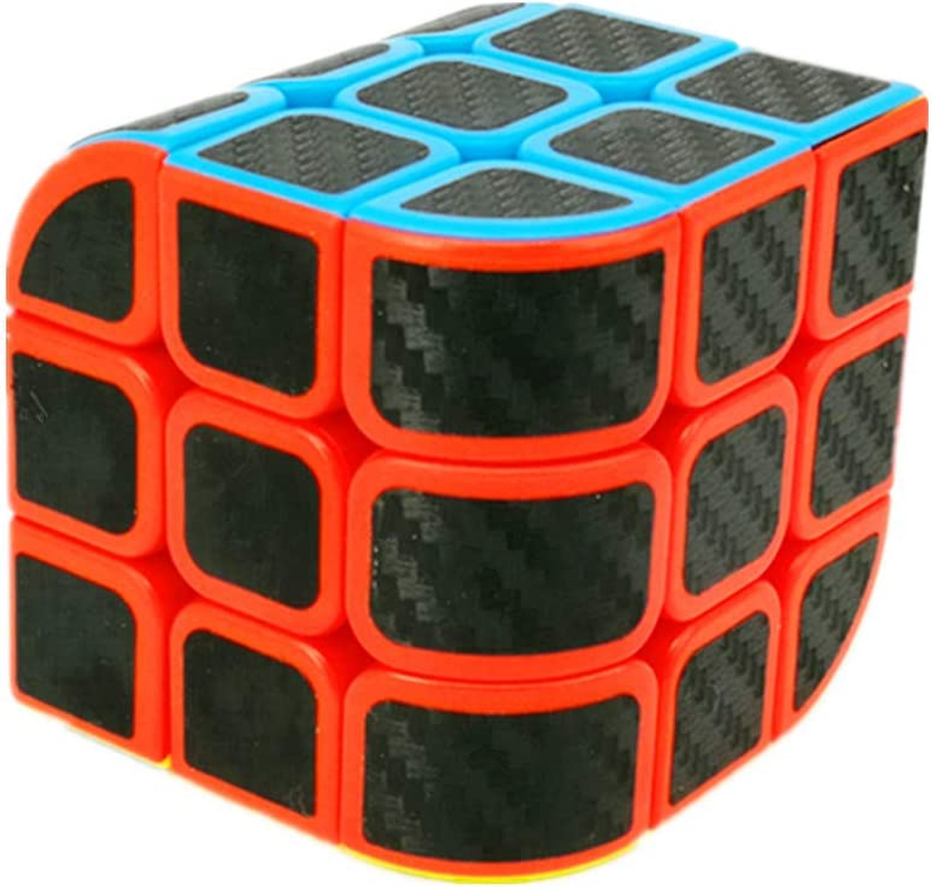 Cuberspeed Curve 3X3 Carbon Fiber Sticker Penrose Speed Cube Penrose Cube Stickerless with Black Sticker Puzzle image number 2