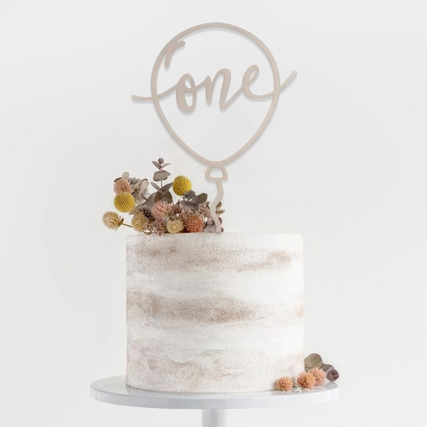 Celebrate Baby'S First Birthday with a Charming 'One' Balloon Design Cake Top, Perfect for Capturing Memories in Photos, Ideal Party and Shower Decoration image number 3