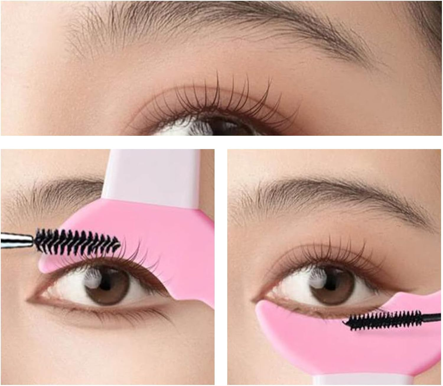 Silicone Eyeliner Stencils, Eyeliner Stencils Wing Tips, Silicone Eyeliner Aid, Silicone Template Beginners Makeup Tool, Eyeliner Stencils Wing Tips for Beginners Women Girls, 6.9Cmx5Cm Pink