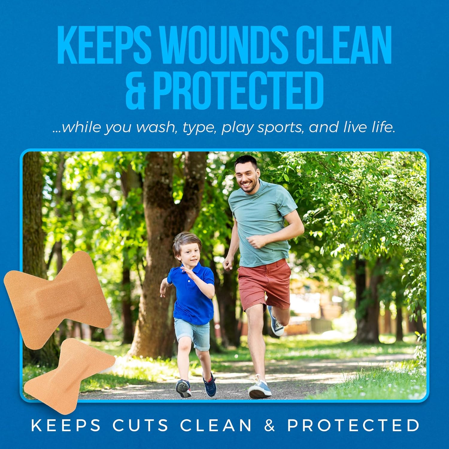 Flexible Fabric Bandages - Flex Fabric Adhesive Bandages Finger-Tip Bandages for Finger Care and to Protect Wounds from Infection - (200 Count) image number 3