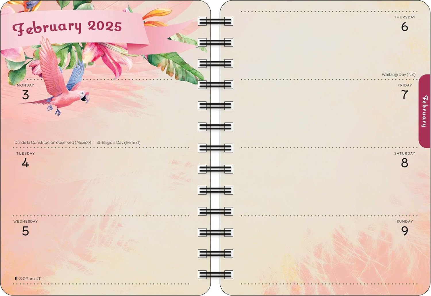 For the Love of Frida 2025 Weekly Planner Calendar: Art and Words Inspired by Frida Kahlo