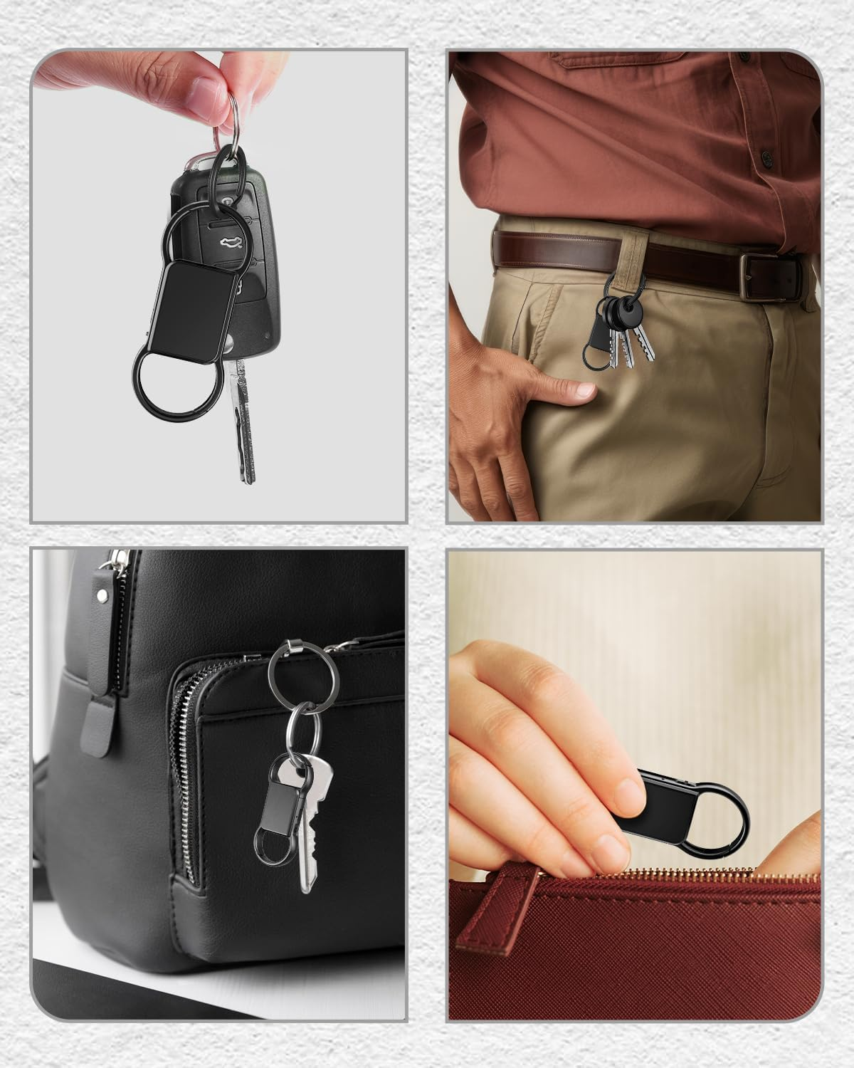 3072 Kbps Voice Recorder Mini Keyring, Audio Recorder with Triple Noise Reduction, Voice Activated Listening Device with 800 Hours Capacity, HD Recorder Device with Playback image number 4