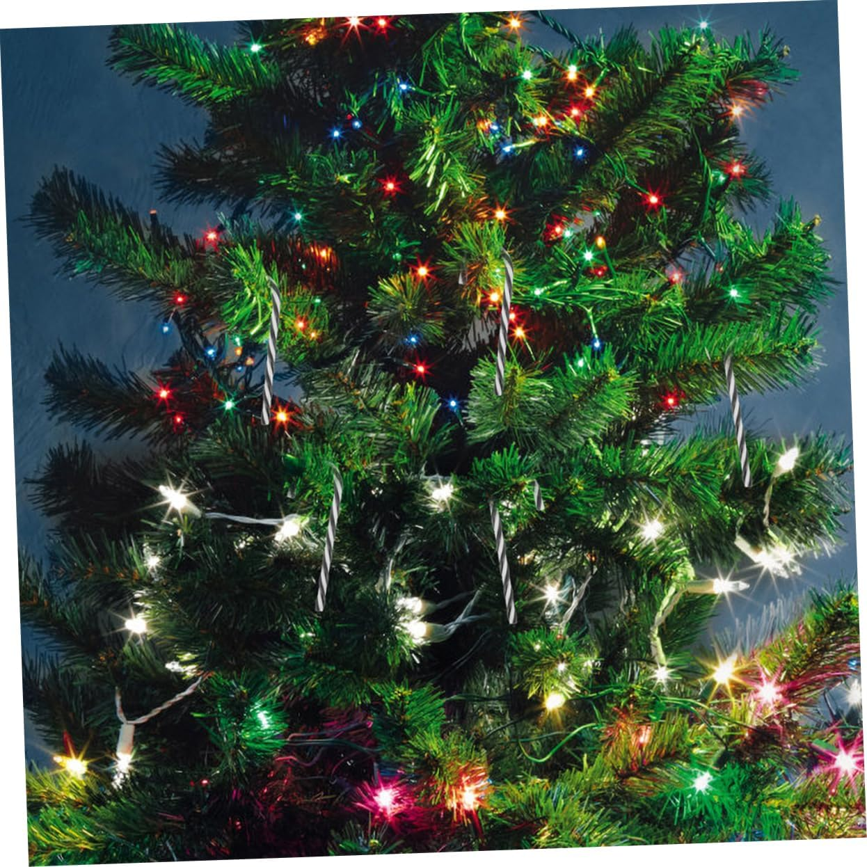 MERRYHAPY 12Pcs Candy Cane Pendants Christmas Decorations Indoor Hanging Ornaments Christmas Tree Adornments For image number 4