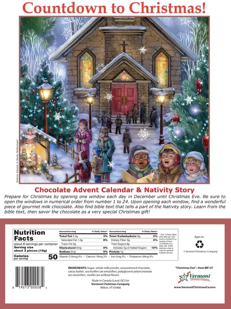 Christmas Eve Chocolate Advent Calendar (Countdown to Christmas Calendar)