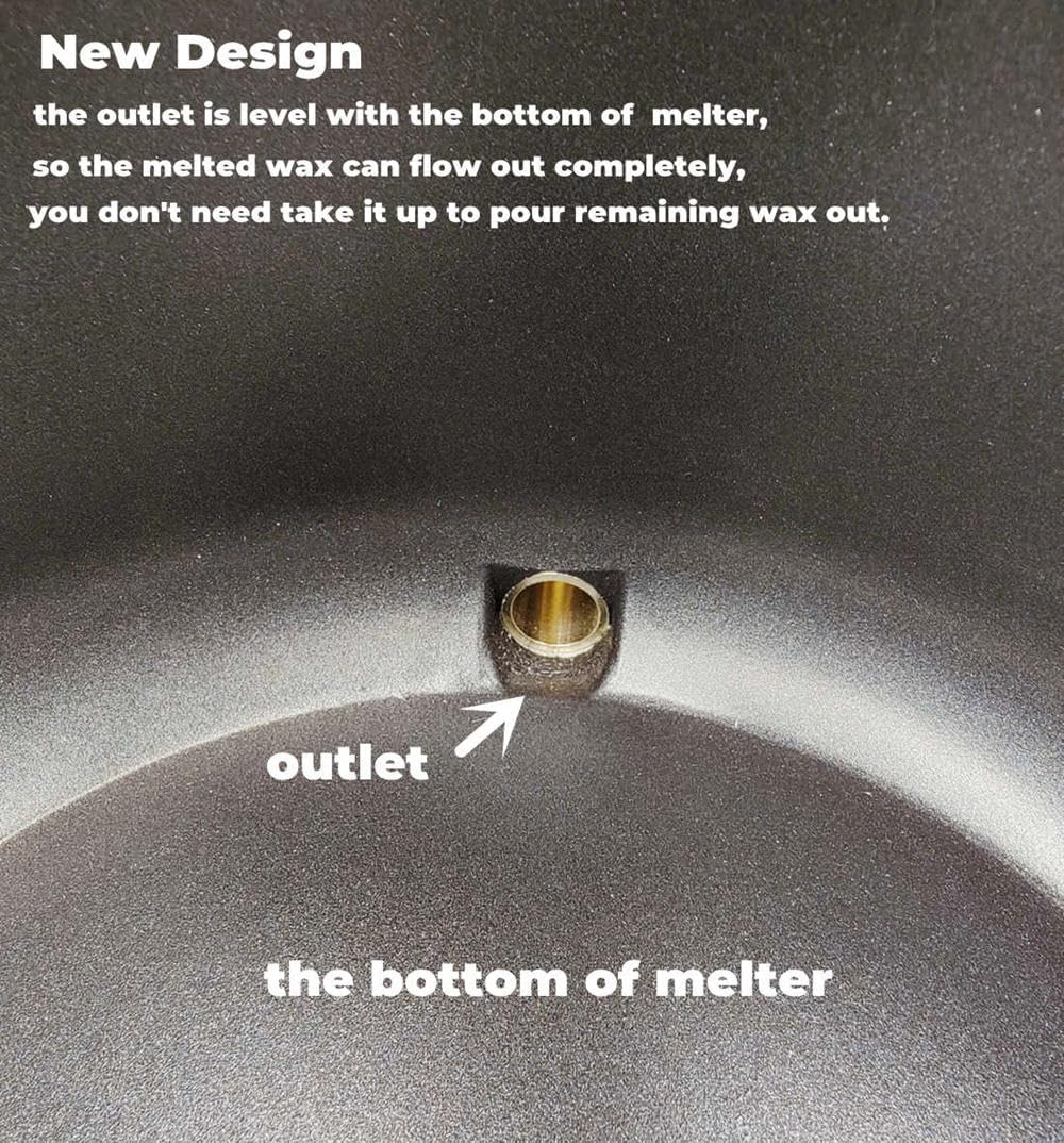 Electric Wax Melter for Candle Making with Pot Stand, 7 Qts (14 Lbs), Soy Wax Melting Pot Kit with Quick Pour Valve