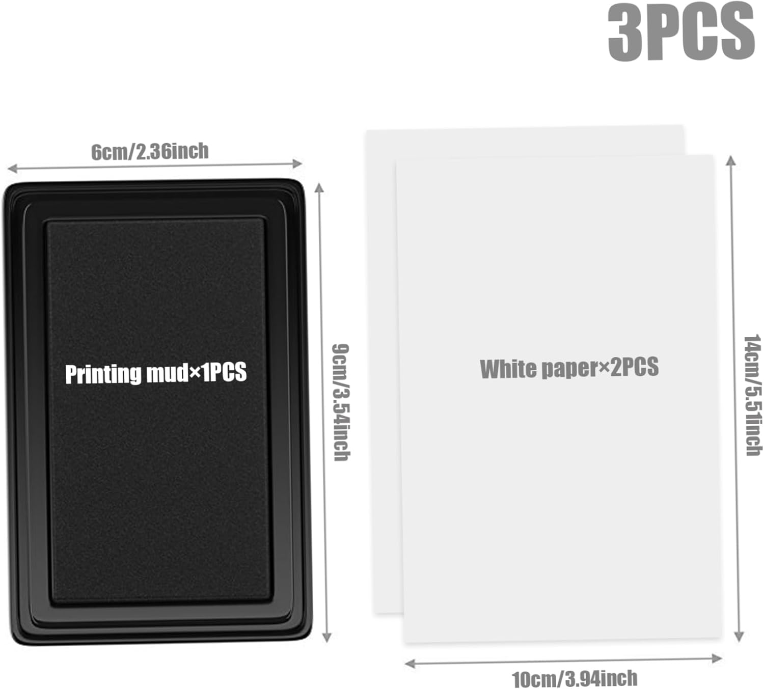 Baby Footprint Kit & Handprint Kit with 1 Clean-Touch Ink Pad and 2 Imprint Cards for Pet Dog Paw Print New Parents Dog Paw Print