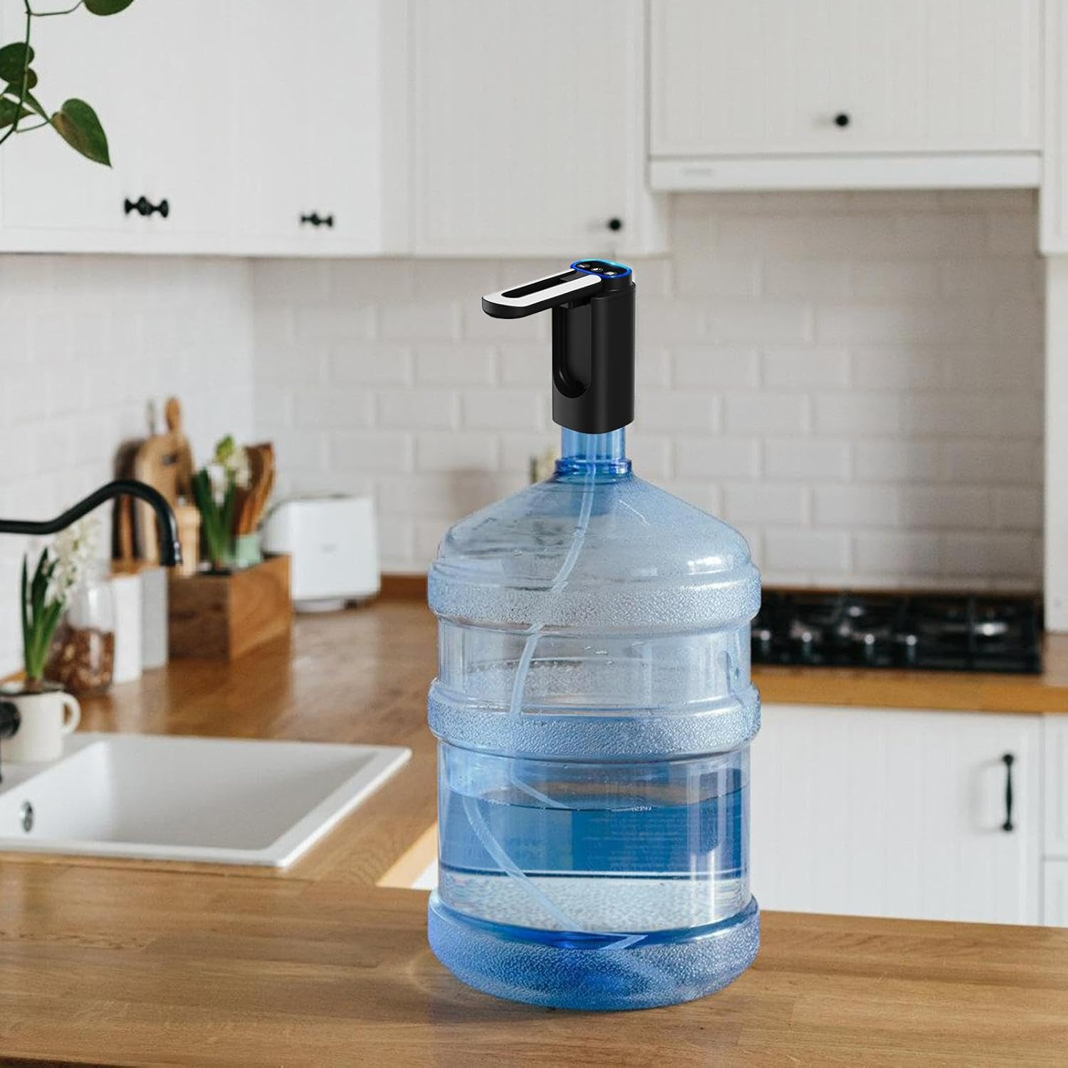 Tabletop Water Dispenser, Portable Water Dispenser, Rechargeable Electric Water Bottle Dispenser - USB Charging Automatic Drink Dispenser, Portable Electric Folding Water Bottle Pump for 3-5 Gallon image number 6