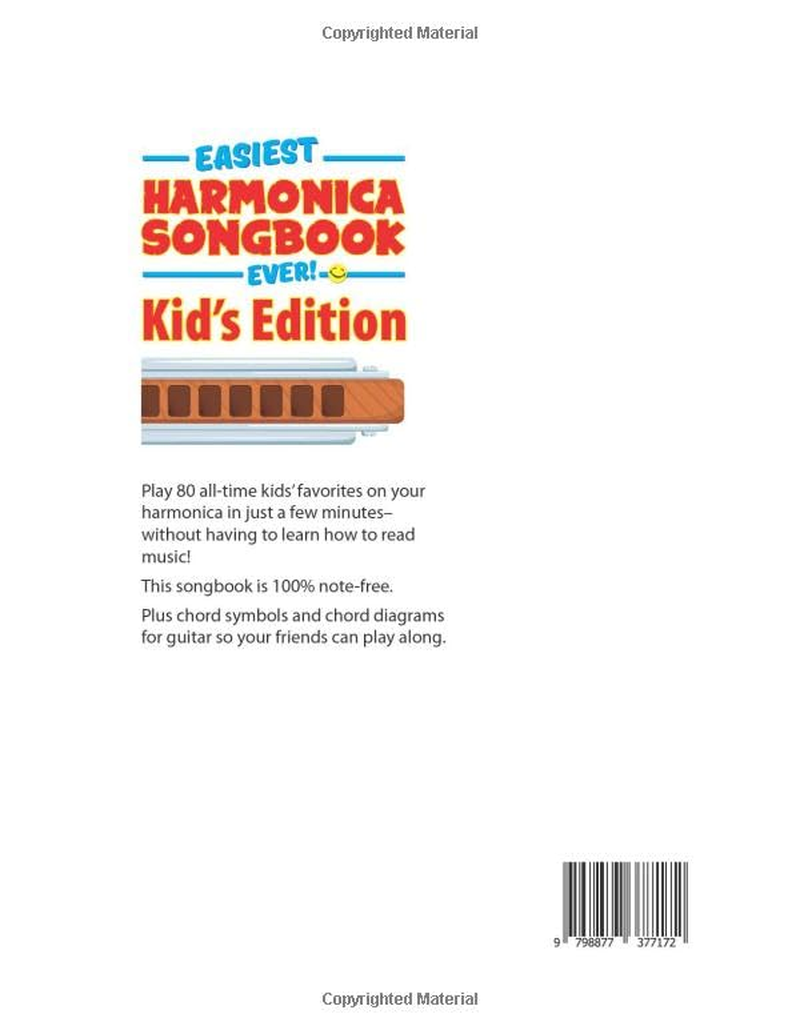 Easiest Harmonica Songbook Ever!: Kid&rsquo;S Edition. 80 Songs for Harmonica in C. 100% Note-Free! image number 1