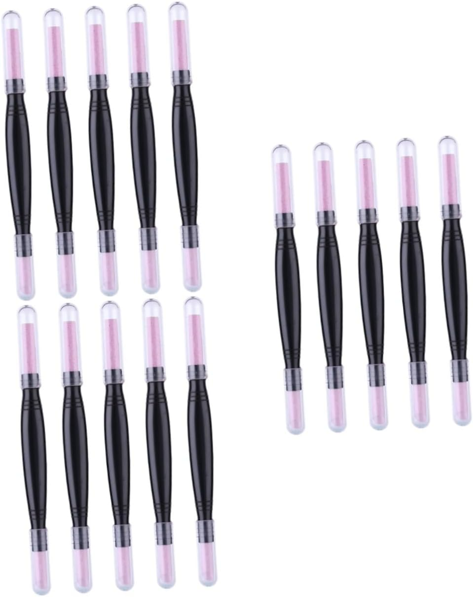 Minkissy Cuticle File 10 Pcs Nail Quartz Pen Toenails Gel Stick Pedicure Tools Nail Polishing Pen Eraser Pumice Stone Manicure Pumice Cuticle Pusher Nail Polish Pens Multifunction Pp Plastic