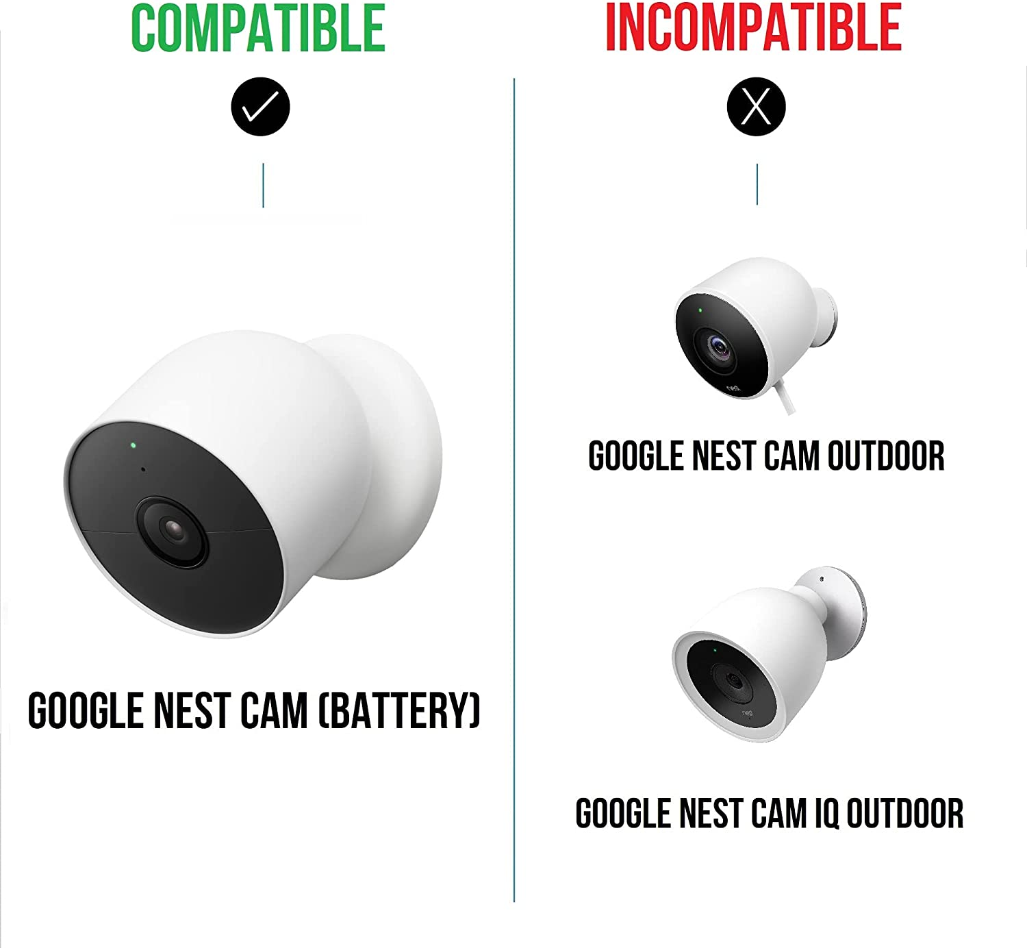 Wasserstein Anti-Theft Mount for Google Nest Cam Outdoor or Indoor, Battery - Made for Google Nest (2-Pack) (Camera Not Included) image number 6