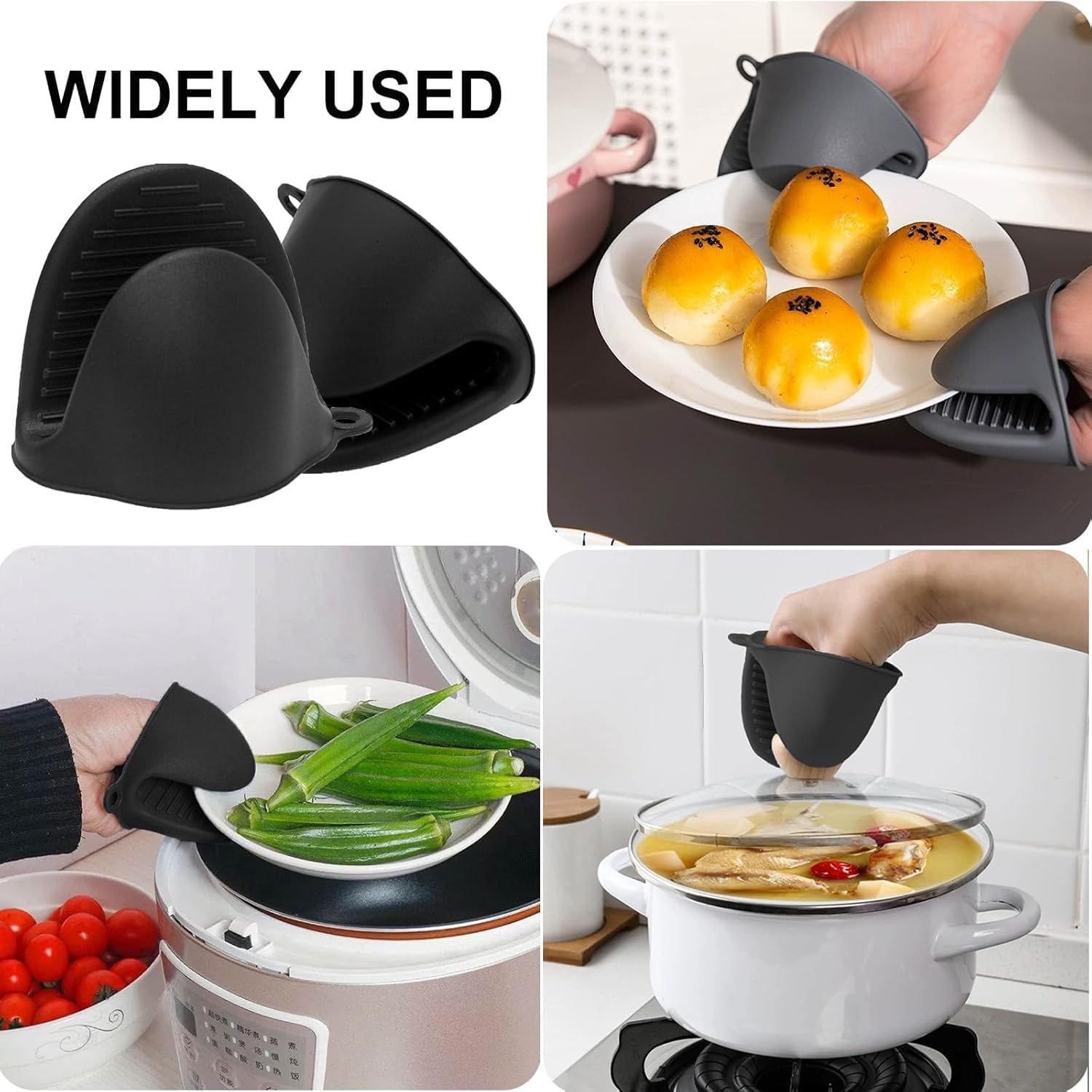 Cast Iron Reversible Grill Plate, Double-Sided Griddle Pan with Tongs & Gloves, Rectangular Grilling Pan for Stove Tops, Gas Grills, Outdoor Cooking, 46&times;25Cm image number 1