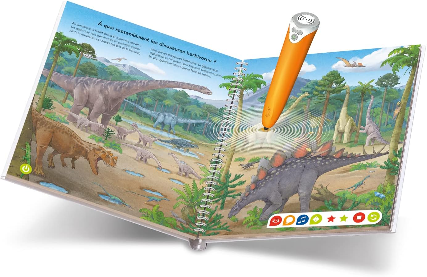 Ravensburger - Tiptoi&reg; &ndash; Interactive Book &ndash; I Discover the Dinosaurs &ndash; Electronic Educational Game without Screen &ndash; from 4 Years &ndash; French Version &ndash; 00145 image number 5