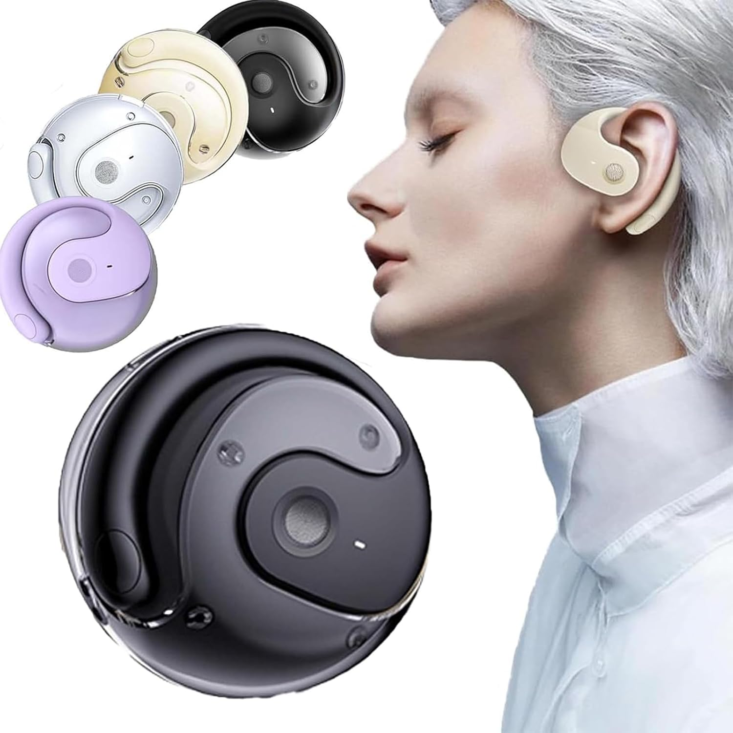Awaze Labs Earbuds, Hy-T26 Headphones, Awaze Labs X15 Pro Earbuds, Small Coconut Bluetooth Headset, Hy-T26 X15 Pro Earphone Wireless Bluetooth, Small Coconut Ball TWS Bluetooth Earphone (Purple)