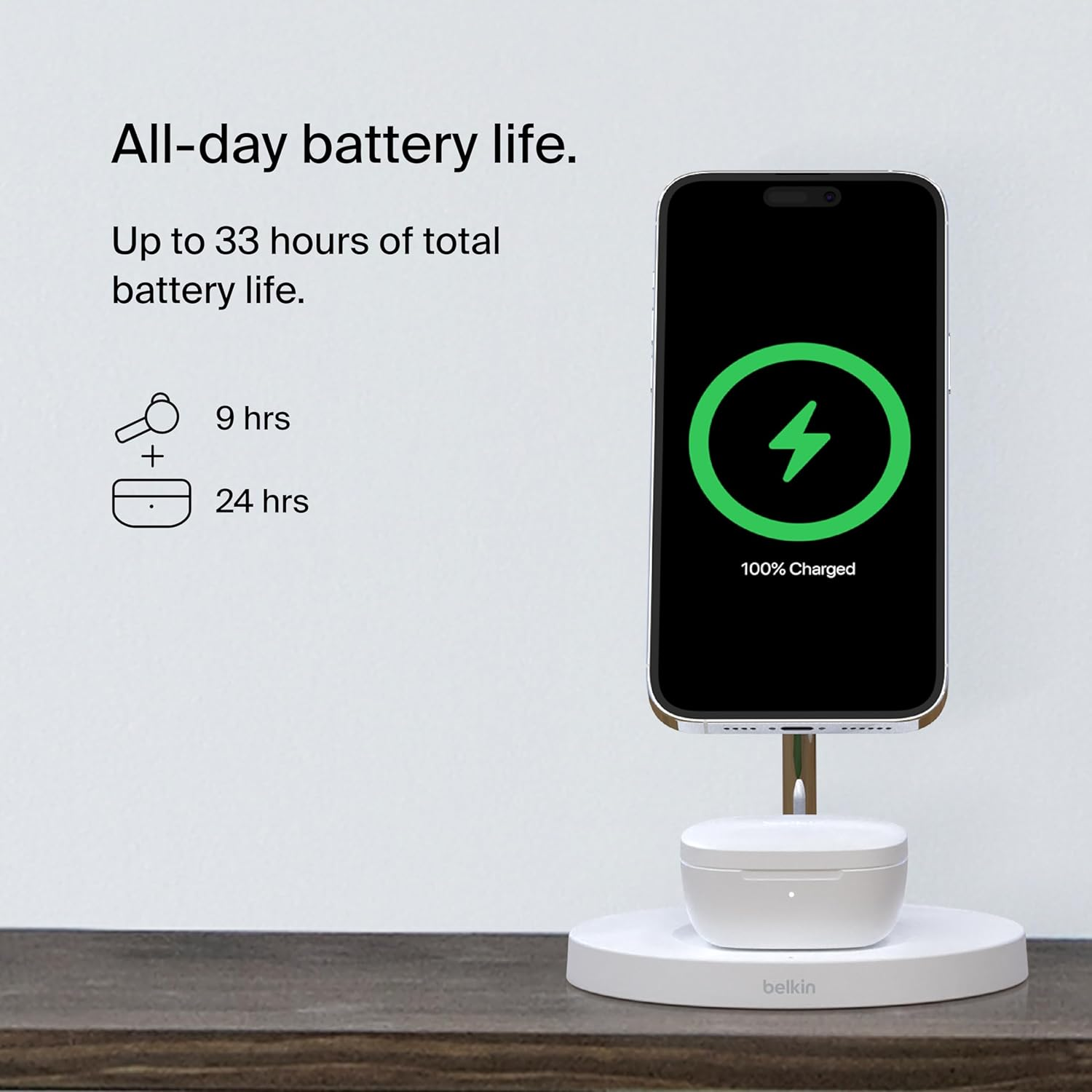 Belkin Soundform Motion True Wireless Bluetooth Headphones - White