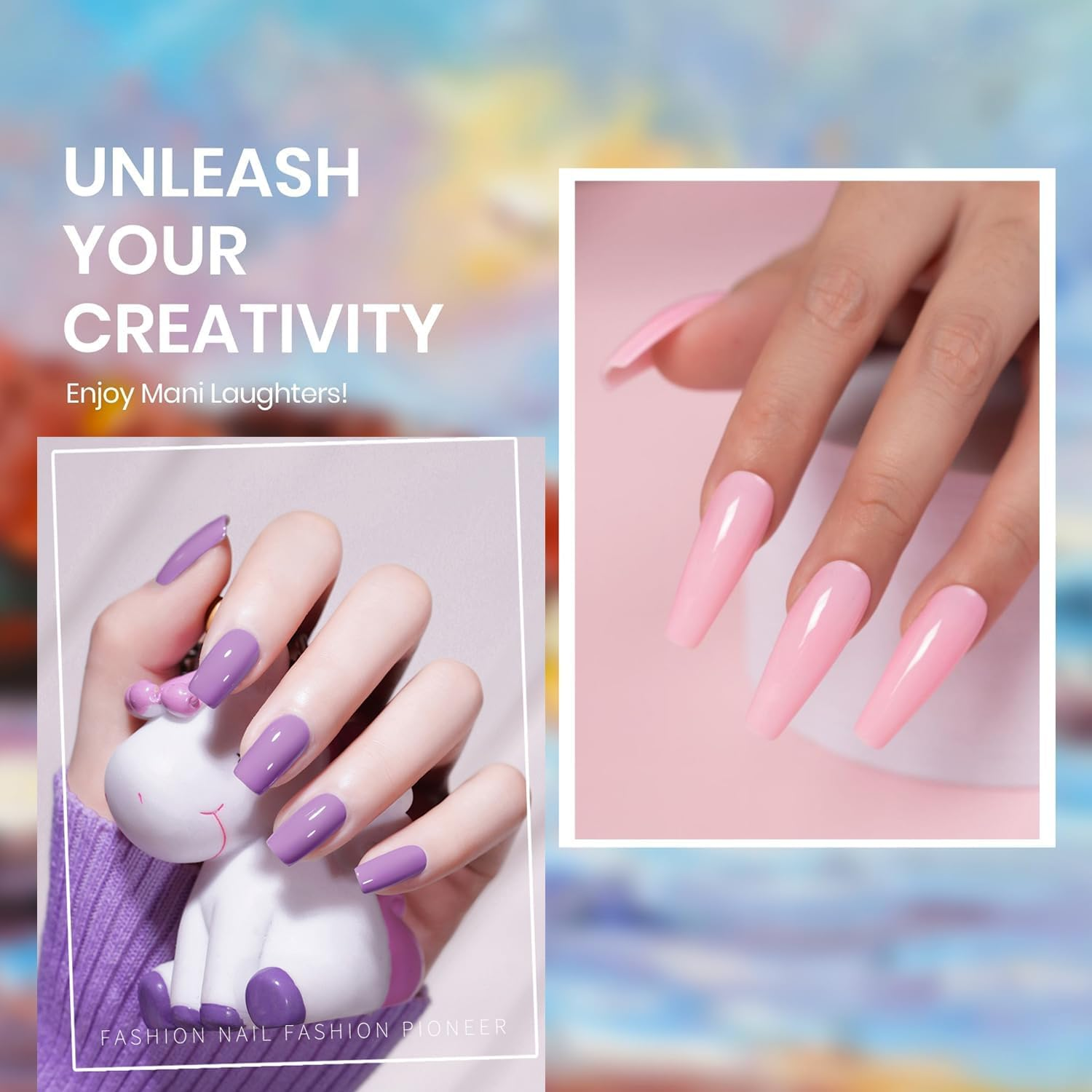 Vishine Gel Nail Polish Kit 32 Colors Classic Series Black White Red Nude Pink with 4Pcs Base and Glossy Matte Glitter Top Coat All Seasons Nails Art Kit DIY Salon at Home Manicure Set