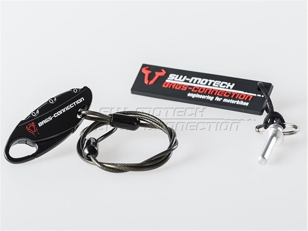 SW-MOTECH Anti-Theft Device for EVO Tank Bag Locking Pin/Motorcycle Bag Cable Lock Black Evo/Pro image number 2
