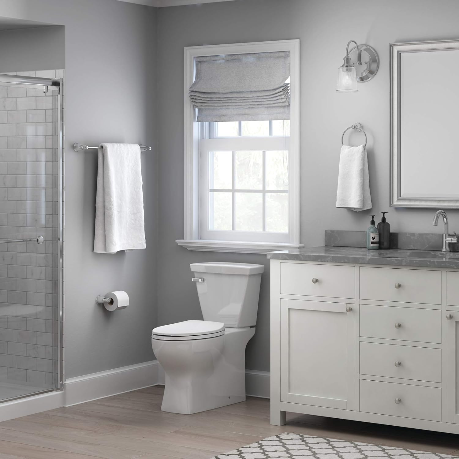 Franklin Brass Kinla 3-Piece Bath Hardware Towel Bar Accessory Set, Polished Chrome image number 5