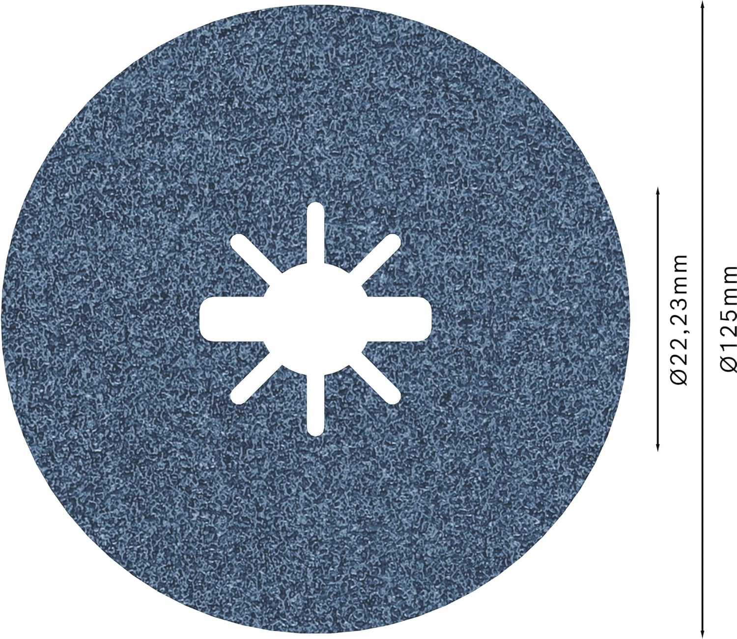 Bosch Accessories 1X X-LOCK R574 Best for Metal Fibre Sanding Disc (For Steel, Stainless Steel, Cast Iron, &Oslash; 125Mm, Grit 60, Professional Accessories for Angle Grinders from Most Brands) image number 2