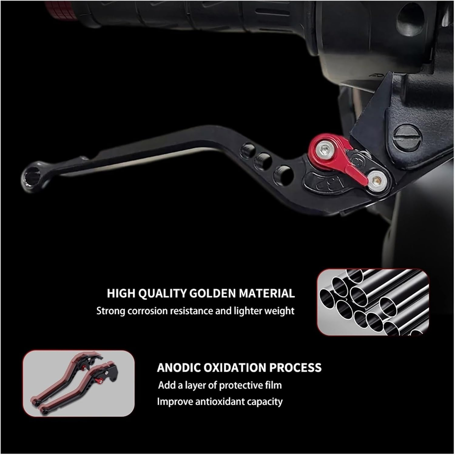 For Yamaha MT-03 MT 03 2015 2023 Motorcycle Accessories Adjustable Clutch Brake Levers Short Long Lever Handles Bar (Color : Long Titanium) - Long Blue image number 4