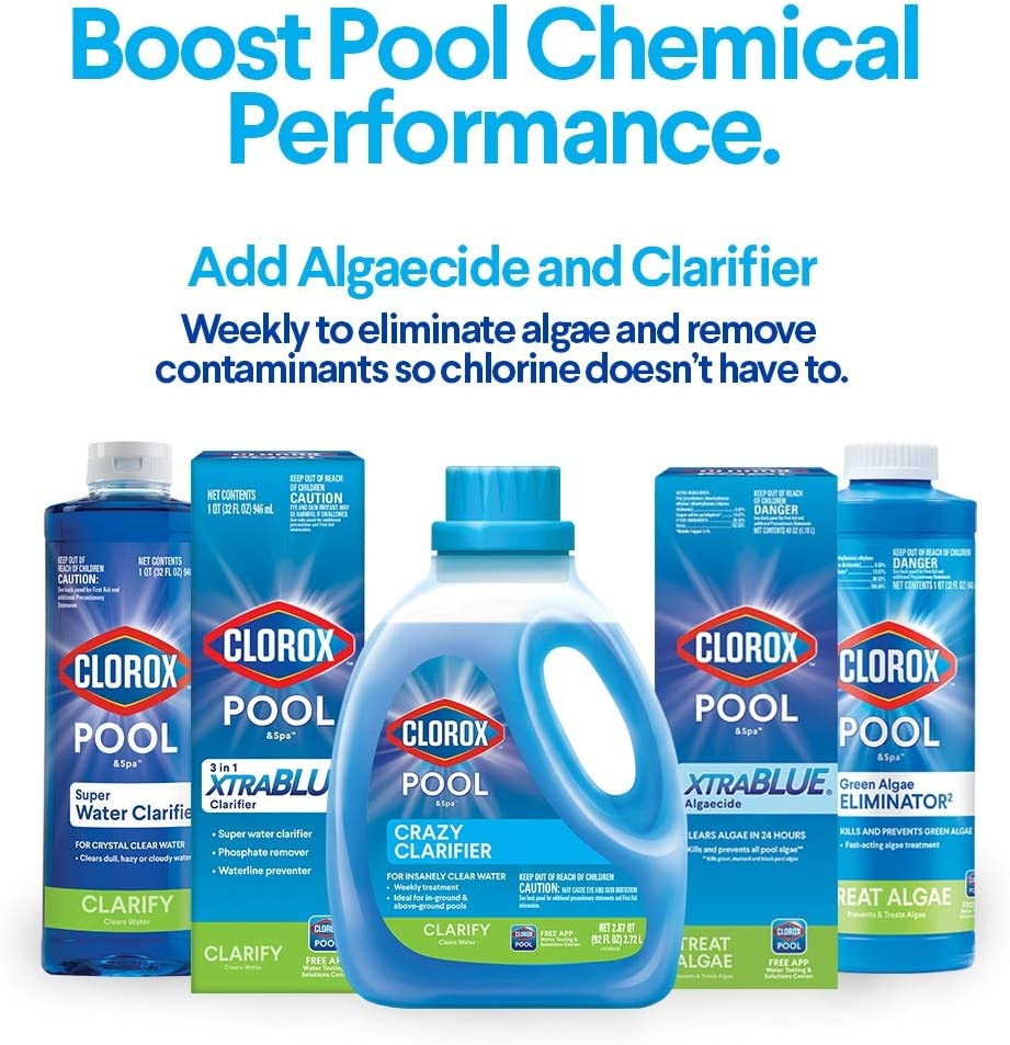 Clorox Pool&Spa Green Algae Eliminator 1-Quart 42032CLX image number 4
