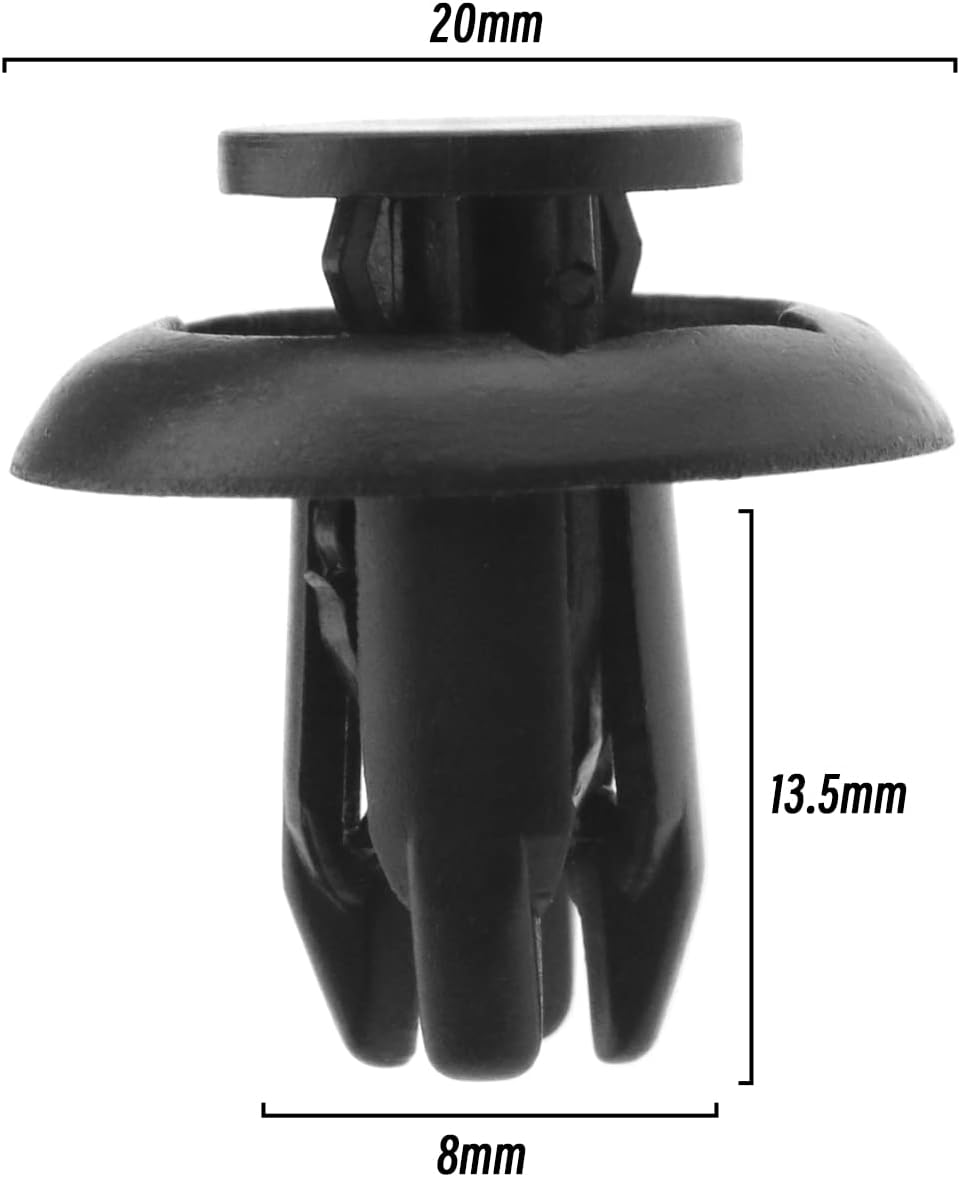 Emagtech 30PCS Car Front Bumper Trim Fastener Clips 90118-WB048 B45A56146A Compatible with CX-3 CX-5 2 3 Fender Liner Splash Shield Bumper Cover Clip Retainer image number 5