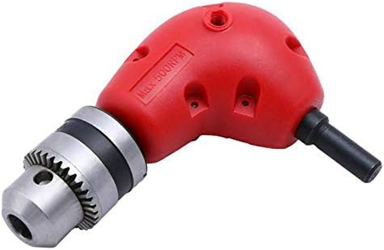 Maizoon Right Angle Drill Attachment 0.8-10Mm 90 Degree round Shank Right Angle Bend Extension Accessory Corner Three Jaw Chuck Narrow Space Repair Tool with 9.5Mm 3/8" Shank, DZ04B image number 4