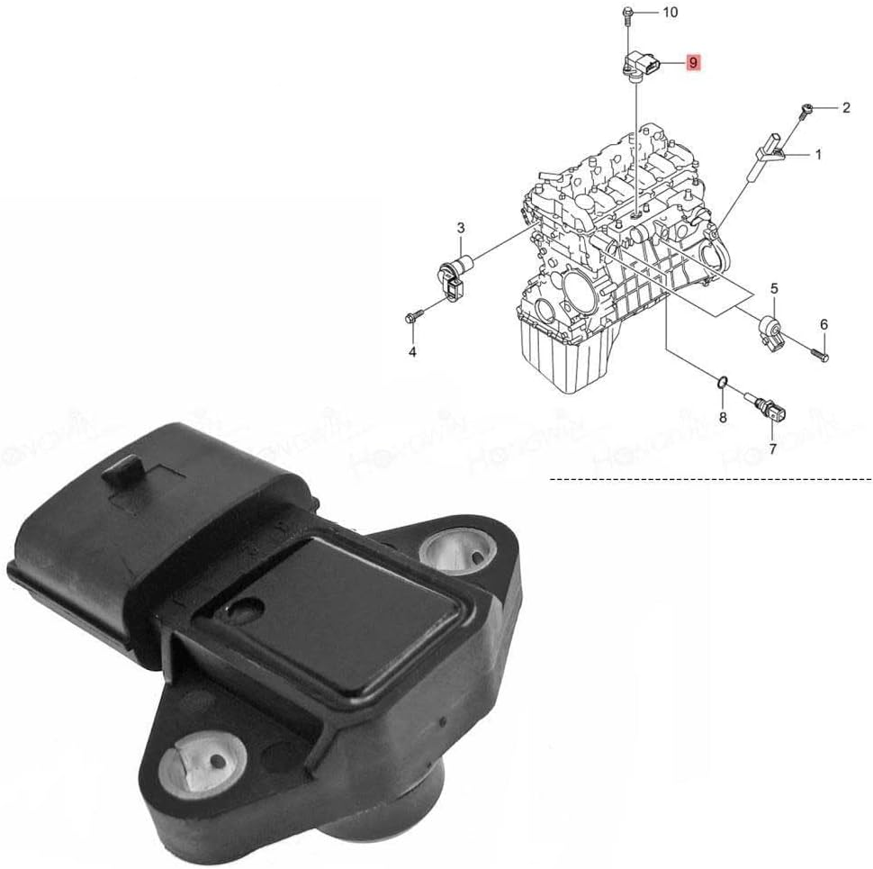 Boost Pressure Sensor 6675420017 66754 20017 Map Intake Air Boost Pressure Sensor ​For Actyon Rodius ​For Stavic ​For Kyron ​For Rexton2 ​For Stavic ​For Euro4 D20Dt - 3Pcs image number 2