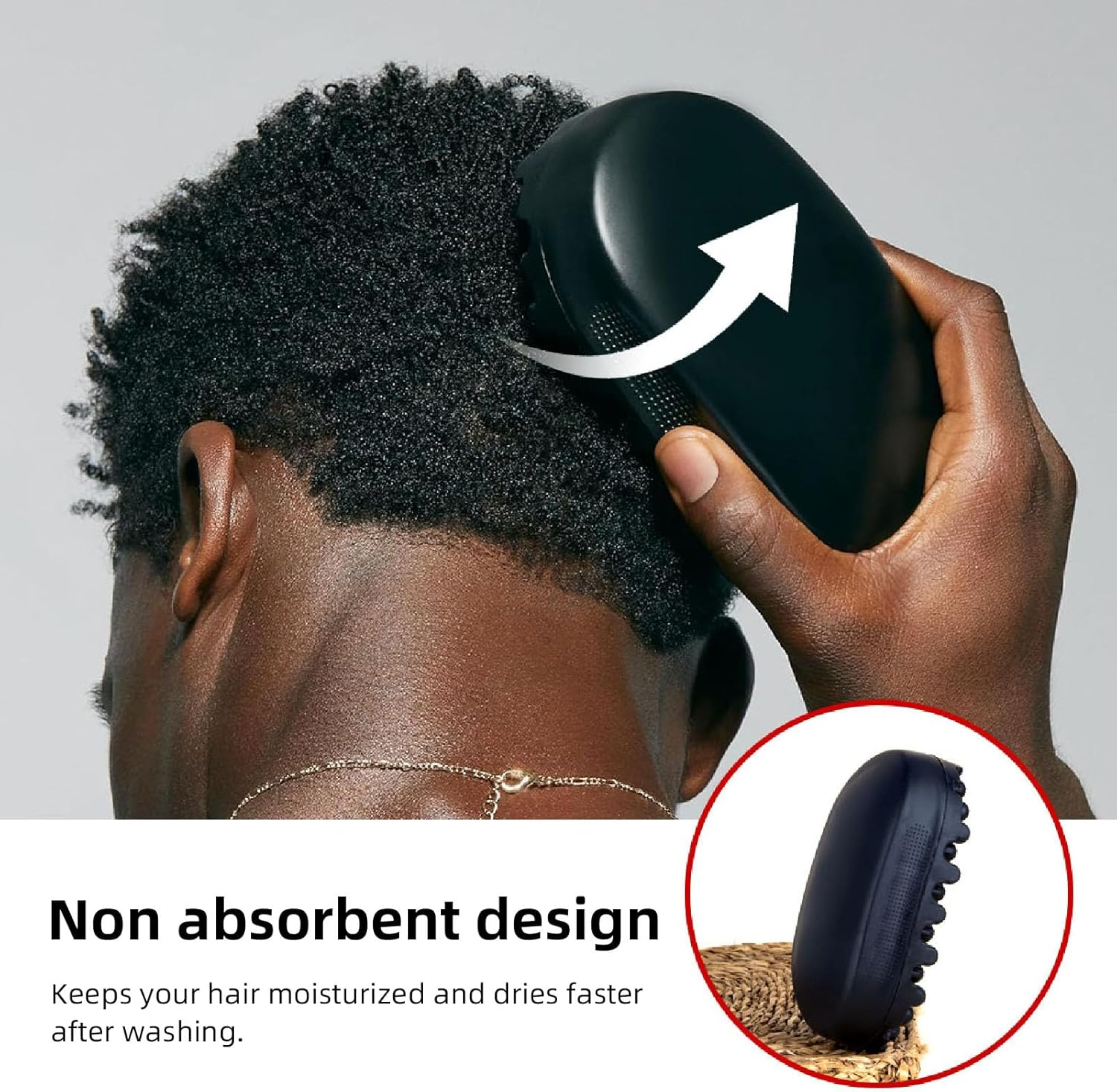 2 Pcs Twist Styler Brush, Twist Curl Hair Brush for Afro Waves, Magic Curly Hair Brush Twist Hair, Washable Rubber Afro Twist Hair Brush for Afro Coils, Dreadlocks, Curls image number 1