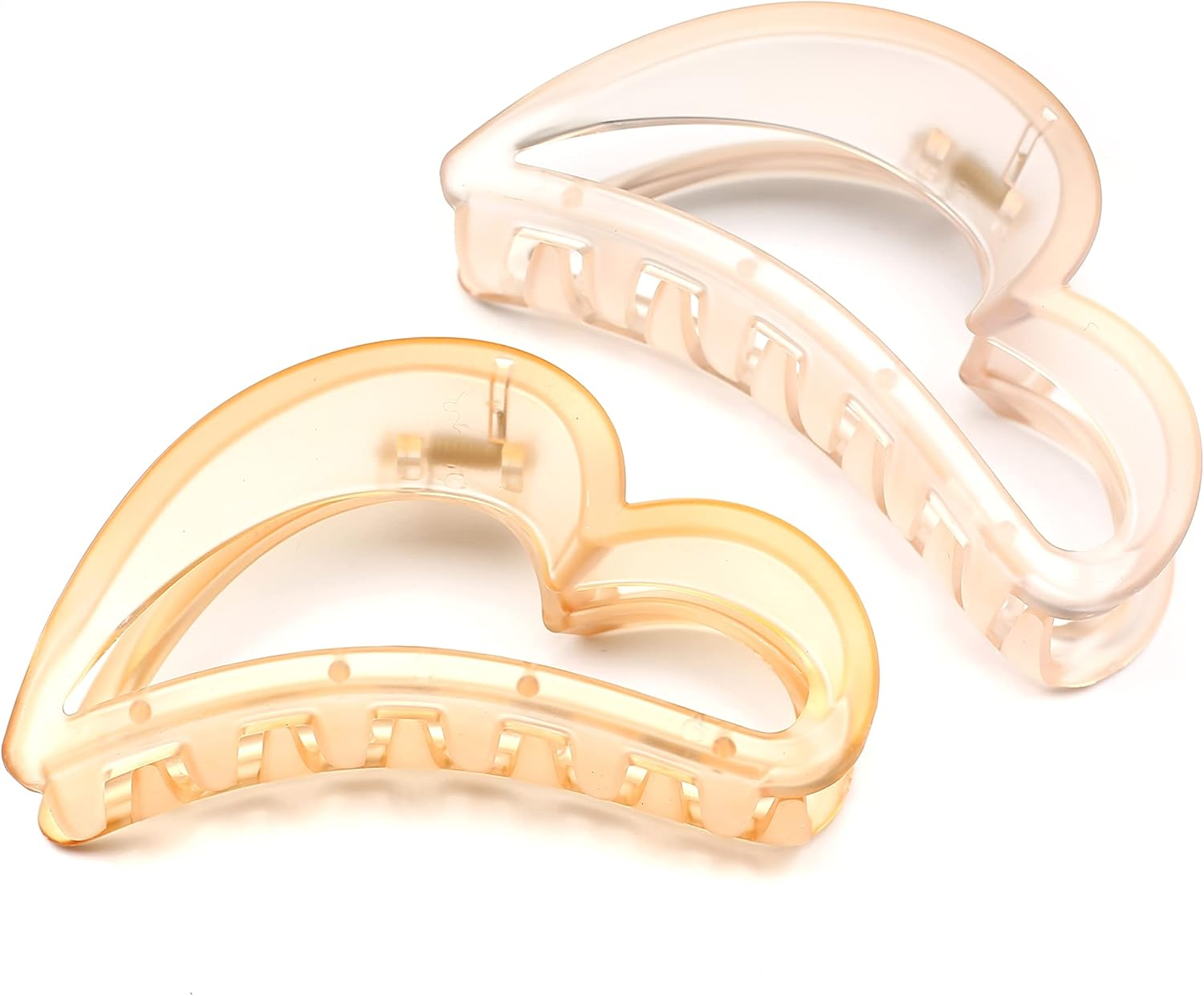 Large Love Hair Clip Beautiful Women'S Hair Clip Headpiece Elegant Hair Accessory (Light Orange) - Blue image number 3