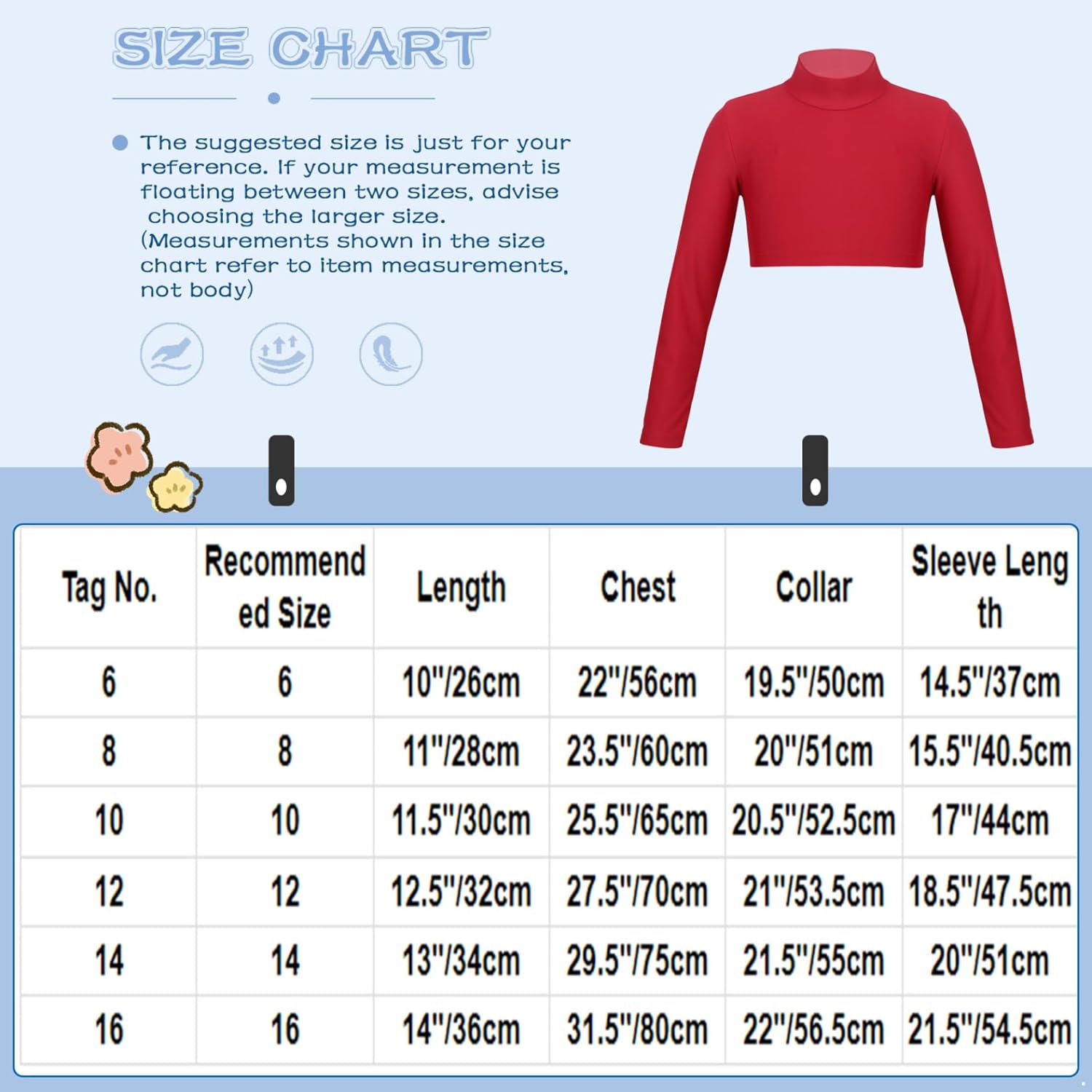Sxiwei Kids Girls Long Sleeve Mock Neck Ballet Dance Gymnastic Crop Top Dancewear image number 4
