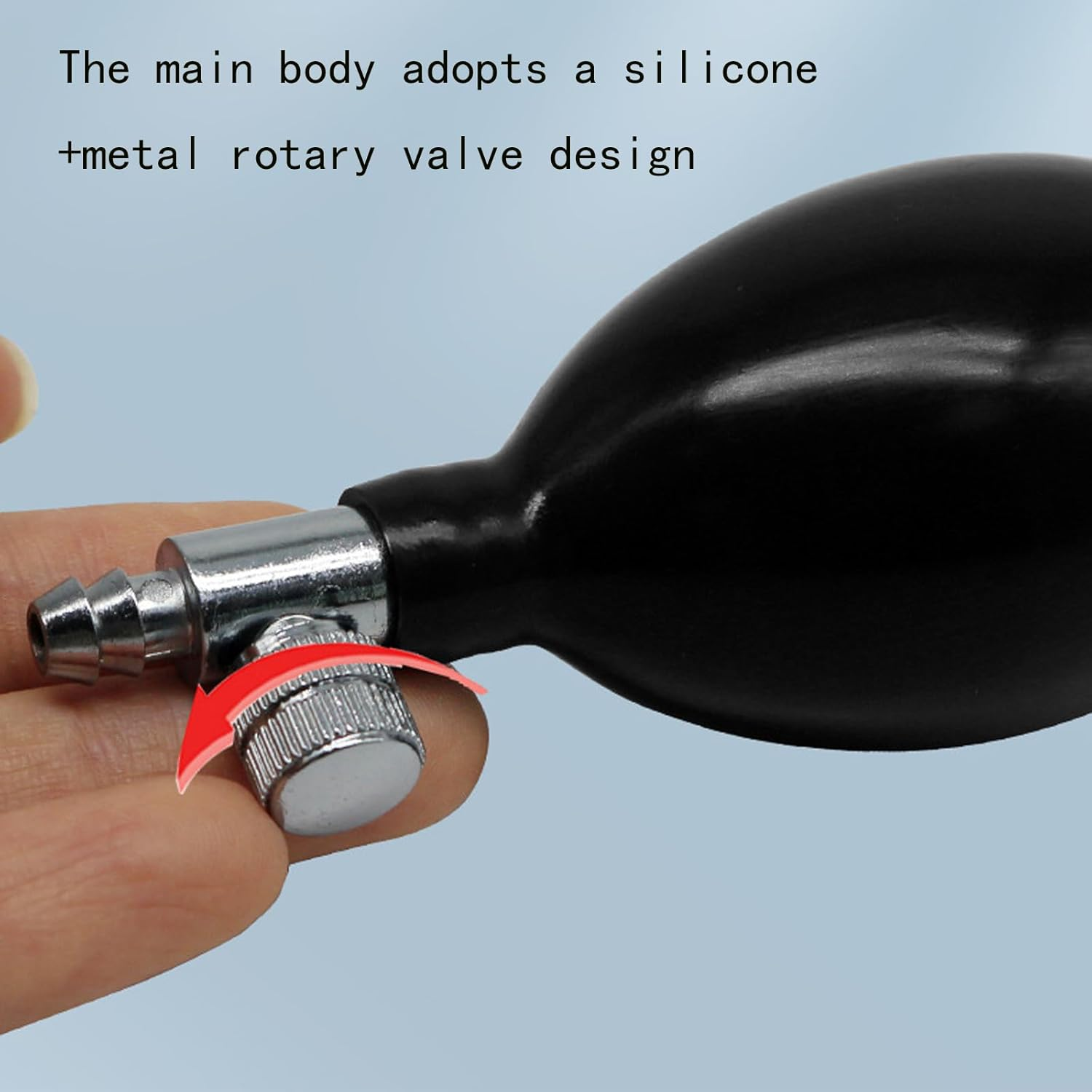 2 Set Blood Pressure Bulb Pump Replacement Rubber Inflation Bulb Adjustable Blood Pressure Pump Blood Pressure Monitor Manual Pump Pressure Hand Pump with Tubing Air Valve for Sphygmomanometer image number 4