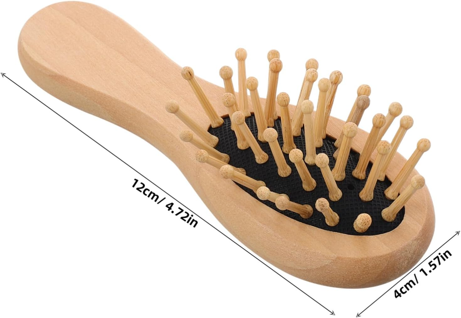 Anneome Massage Comb Paddle Detangling Hairbrush Wooden Travel Scalp Massager for Curly Hair Styling and Wet Dry Hair Care image number 6