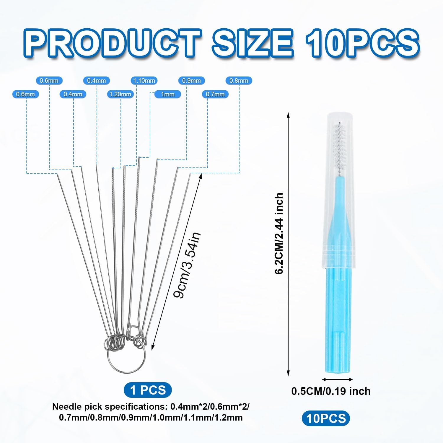 20-Pack Shower Head Cleaner Kit, Multifunctional Anti-Clogging Shower Nozzle Cleaning Brushes & Picks for Small Holes Gaps Window Faucets Bathroom Home image number 1