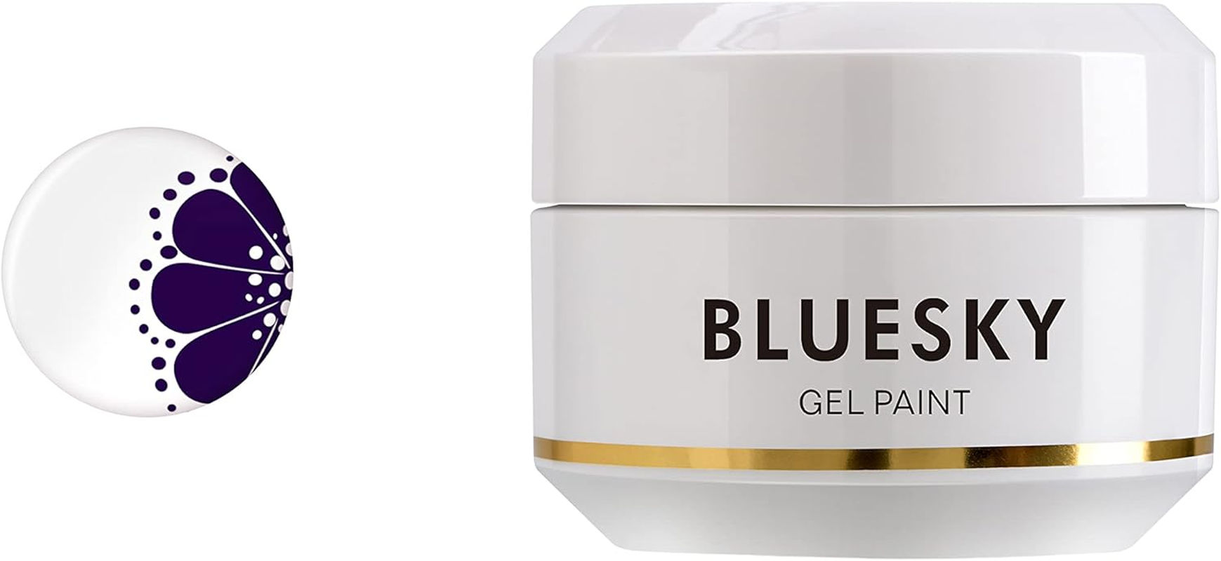 Bluesky Gel Nail Polish, Nail Art Gel Paint, Purple 08, 8 Ml, Gel Nail Polish, Nail Art Gel Purple, Colour Gel for Nail Design (Curing under UV LED Lamp Required), 8 Ml