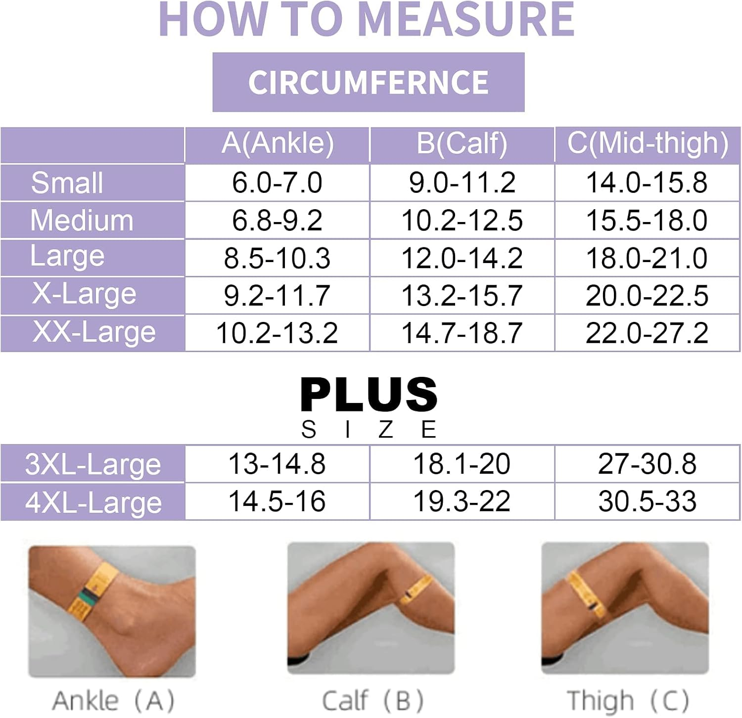 Thigh High Compression Stockings 20-30Mmhg, Closed Toe Socks for Women & Men