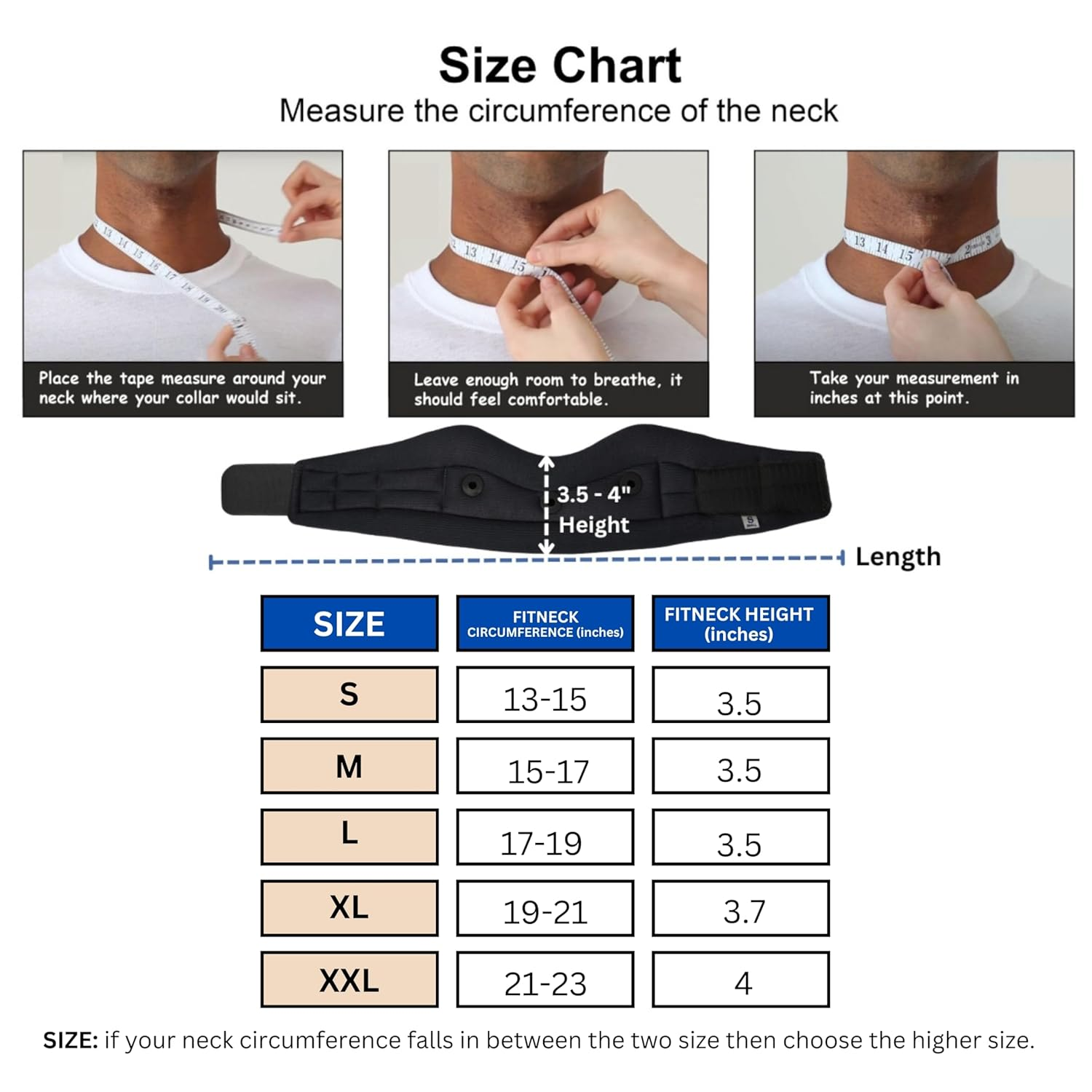 WC Soft Cervical Collar Adjustable Neck Support Brace for Neck Pain and Support for Women & Men Soft Beige XXL 3.5" image number 5