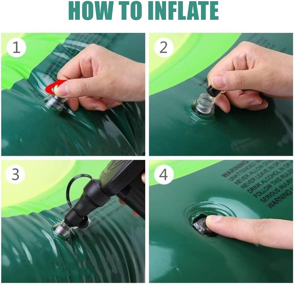 LATERN Giant Inflatable Avocado Float, 165 Cm Large PVC Swimming Pools Float Lounge Beach Floaty with Water Ball for Children Adults Pool Beach Party Toy image number 5