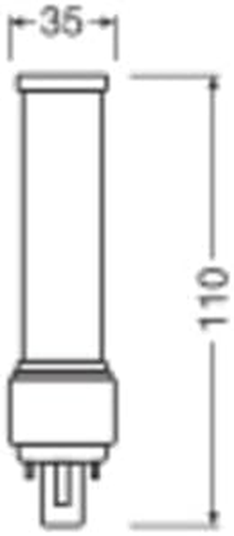 OSRAM Dulux LED D10 EM, G24D-1, 5W, 600Lm, 4000K, Cool White Light Colour, Targeted Lighting Thanks to Rotating End Cap, LED Replacement for Classic Compact Fluorescent Lamps with G24D-1 Socket image number 5