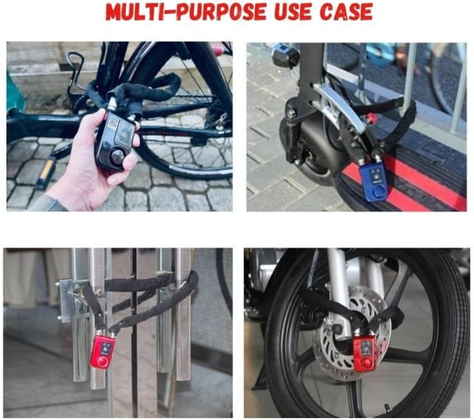 Ilock Keyless Ebike/Scooter Smart Lock with anti Theft Alarm 110Db APP Control Cable image number 2