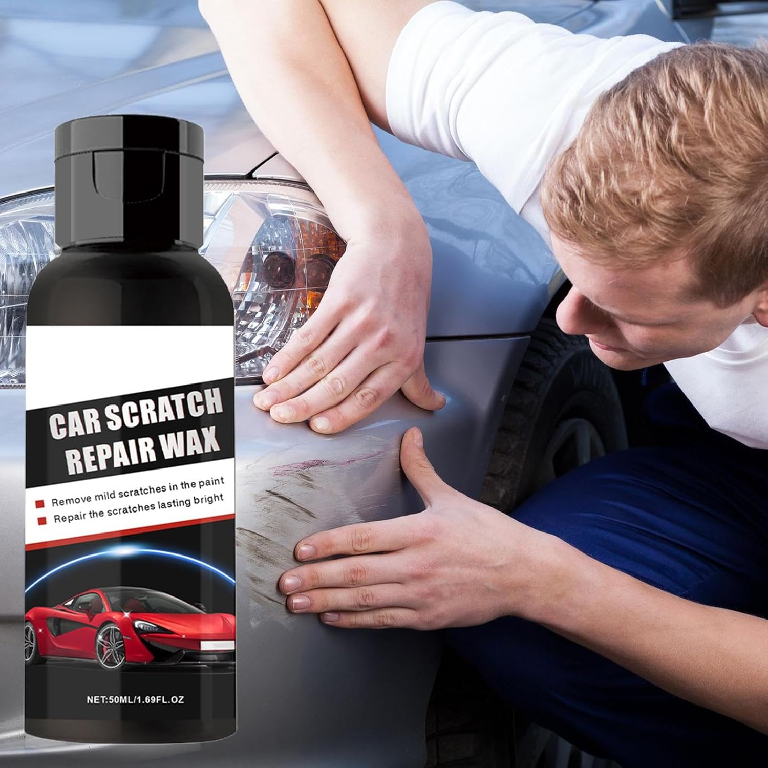 Car Scratch Repairing Paste, 50Ml Vehicles Paint Repair Paste, Car Scratch Restoration Cream for Auto, RV, Truck, Sedan, Vehicles image number 6