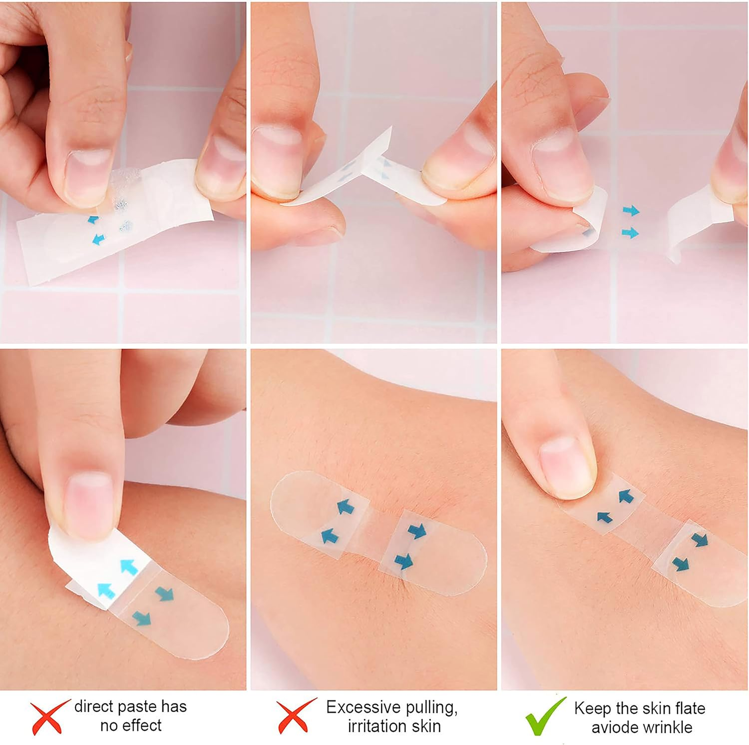 200 Pieces Face Lifting Sticker Face Lift Tape Invisible Thin Face Stickers V-Shape Face Lift Tape Make-Up Face Lift Tools for Face image number 1