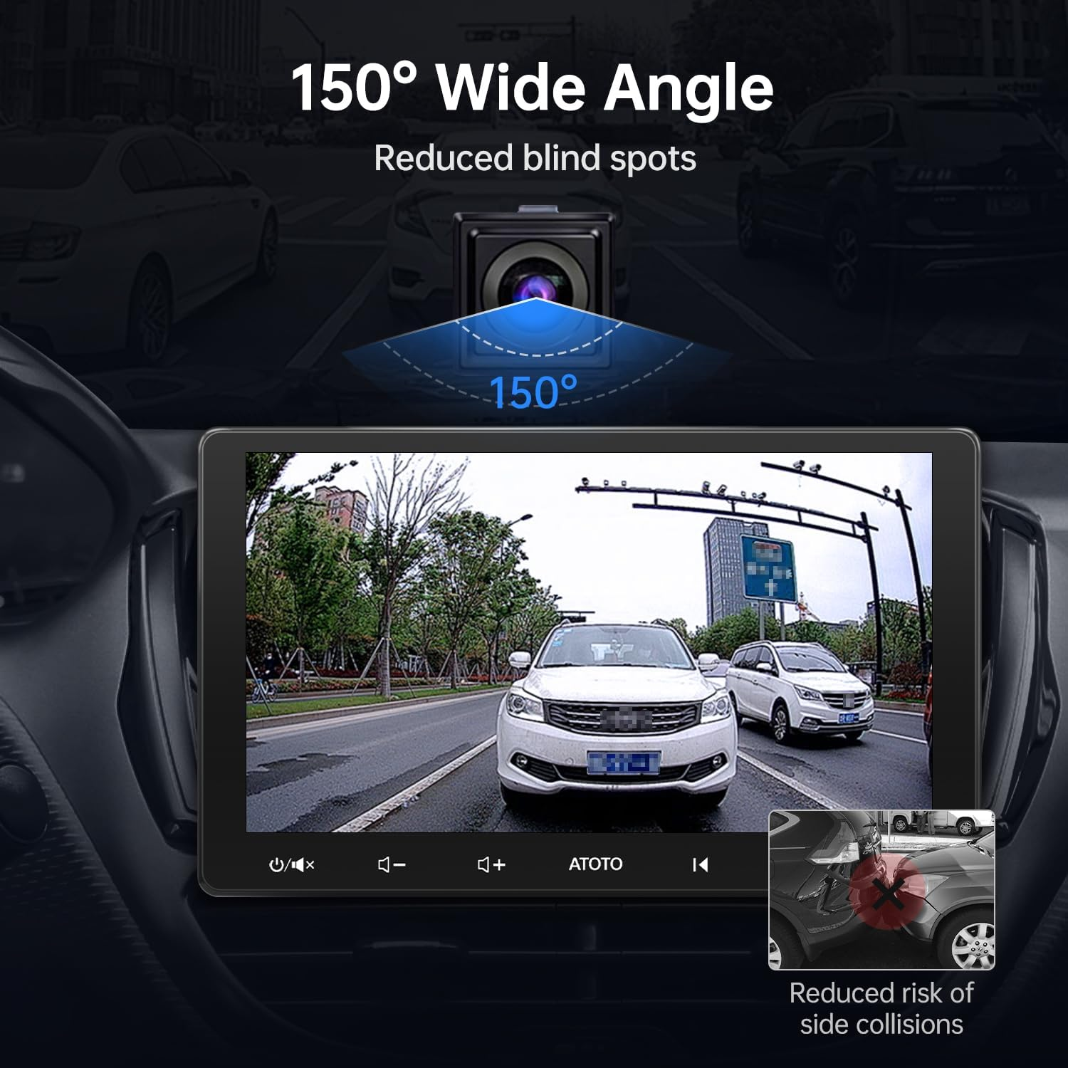 AC-HD02LR 720P Backup Camera with Live Rear View, 150&ordm; Wide-Angle, Night Vision, IP67 Waterproof, Only Compatible with F7,S8,A5,A6,X10 Series, Not Compatible with P5, P8, P9 image number 4