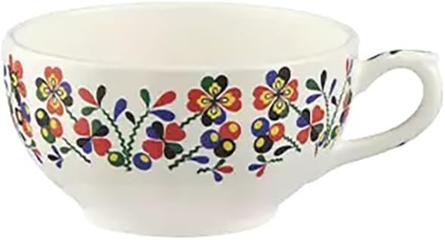 GIEN Chance Folle 18642PTH Tea Cup & Saucer, 6.9 Fl Oz (175 Ml), H 2.9 X W 5.7 Inches (7.4 X 14.5 Cm), 11.8 Oz (320 G) image number 1